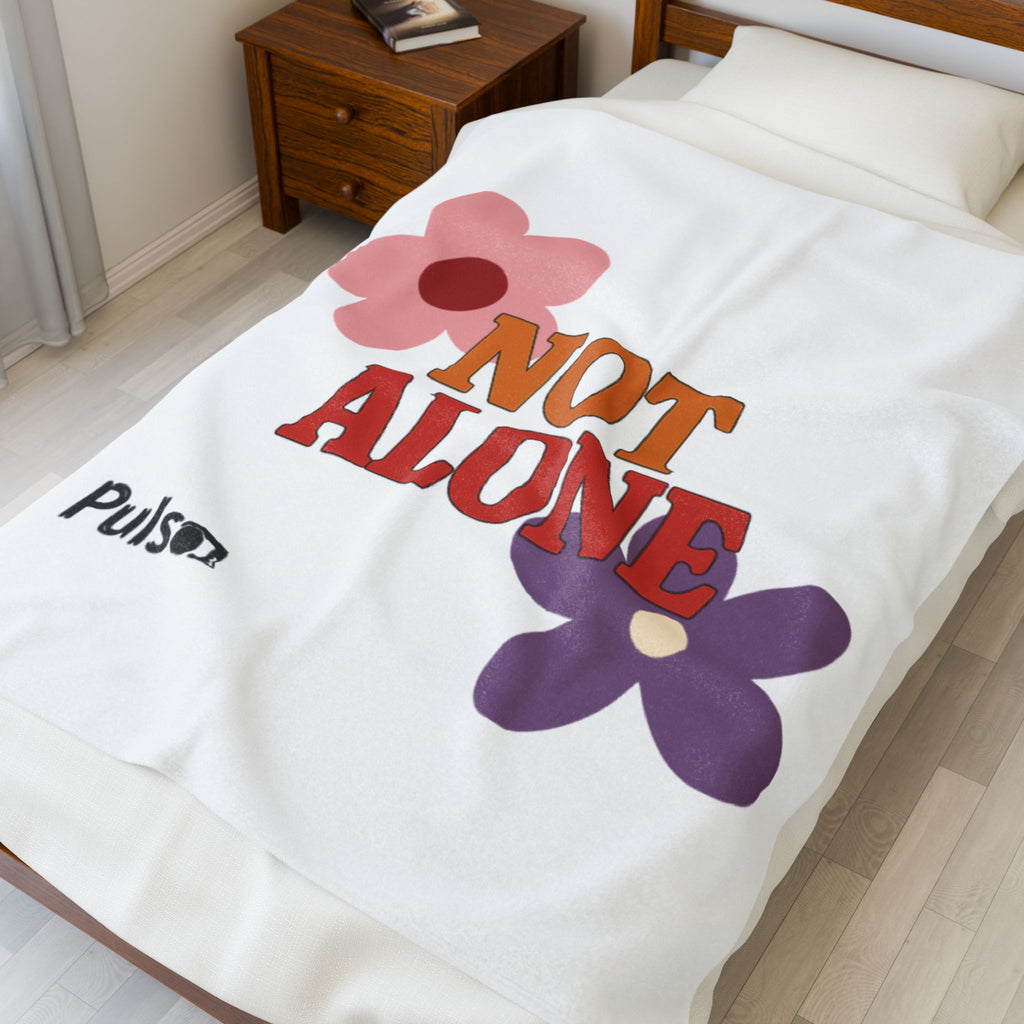 Not Alone Plush Blanket | Christian, Friendship Valentine, Platonic Love
