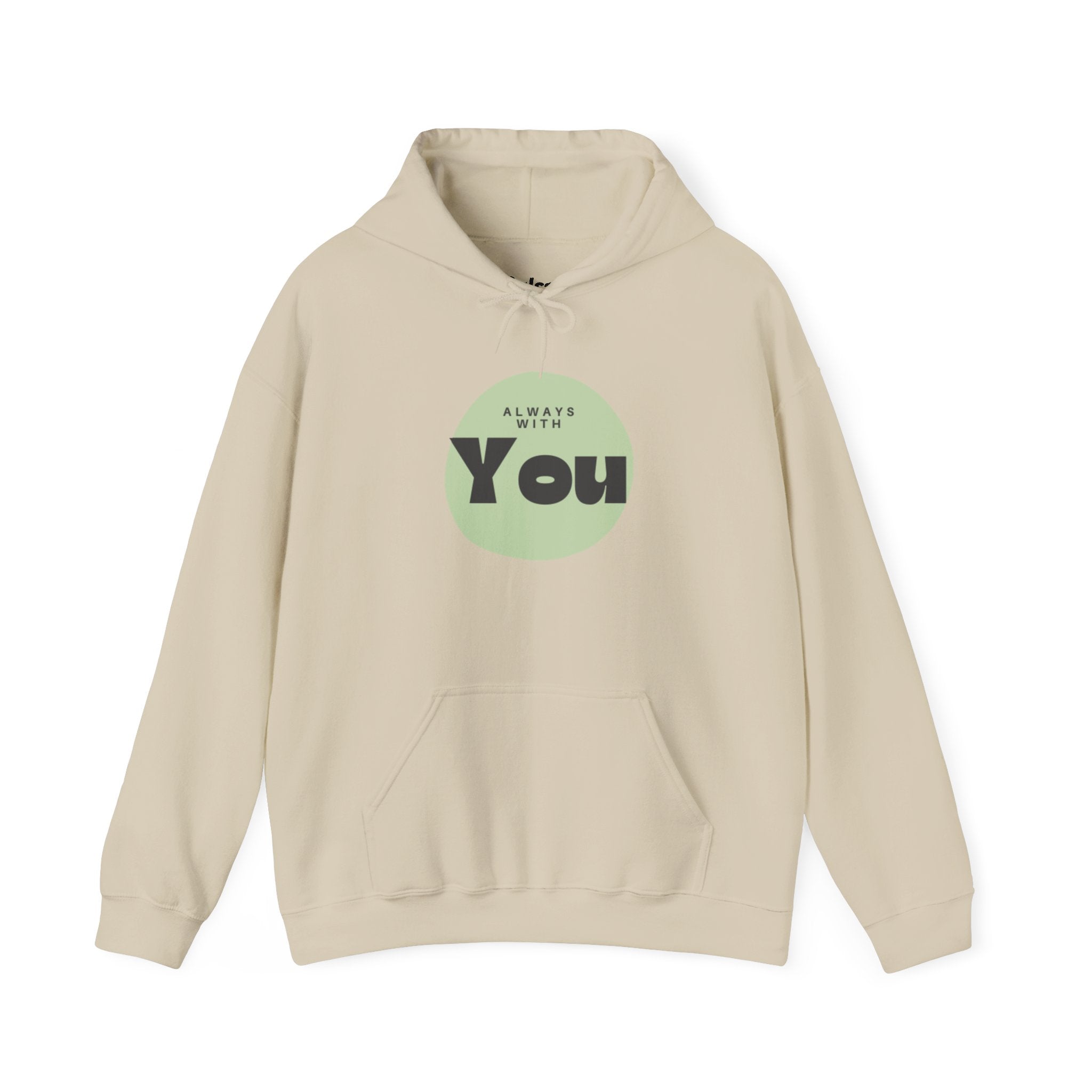 Always With You Hoodie — Christian, Minimal Green Circle Comfort Sweatshirt