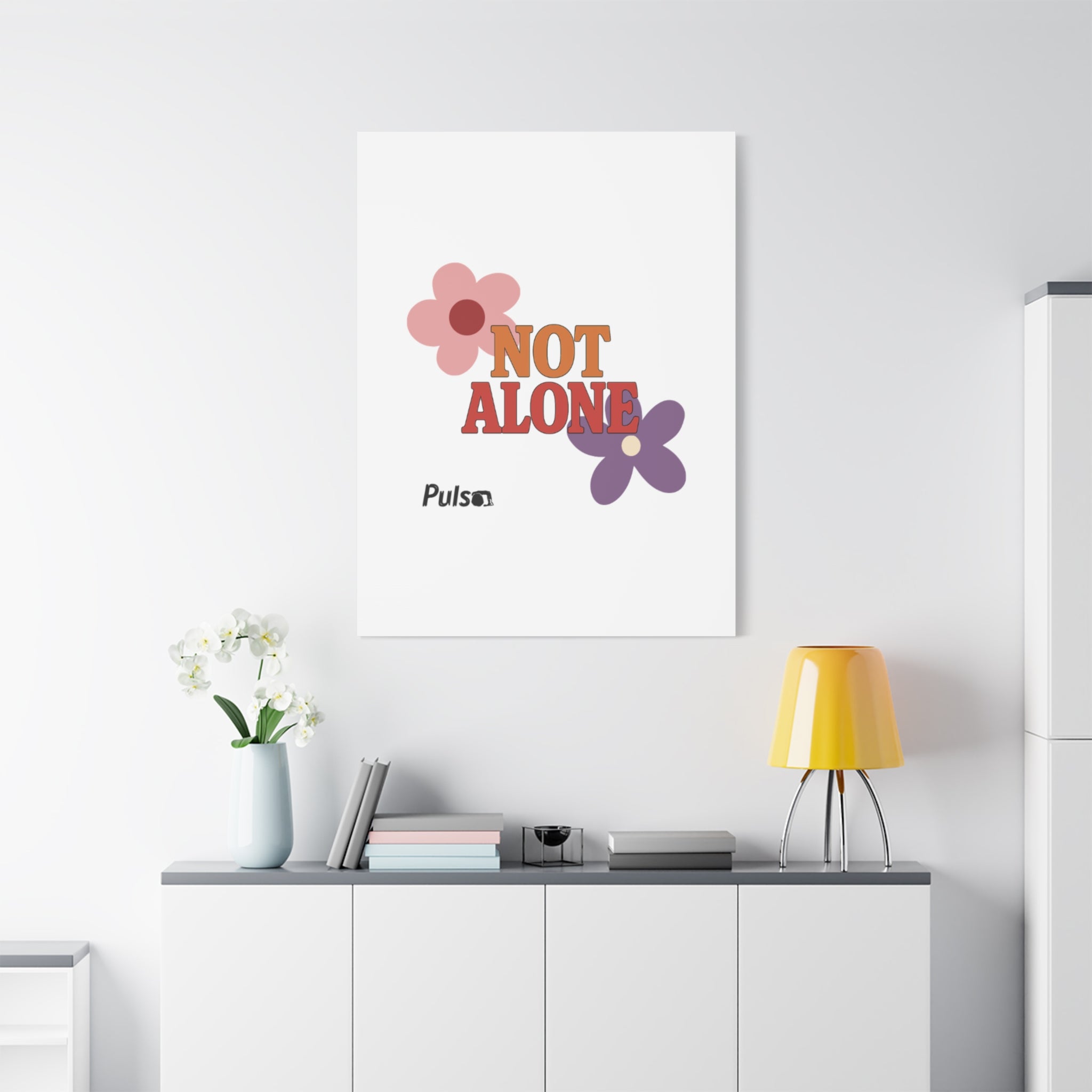 Not Alone Canvas | Christian, Friendship Valentine, Platonic Love