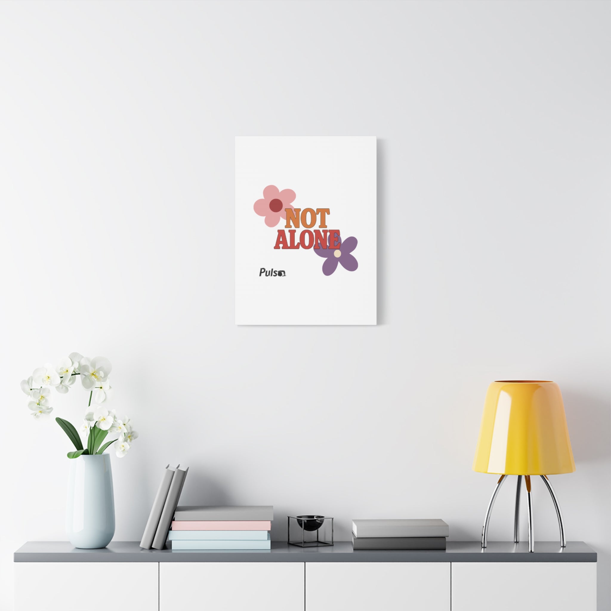 Not Alone Canvas | Christian, Friendship Valentine, Platonic Love