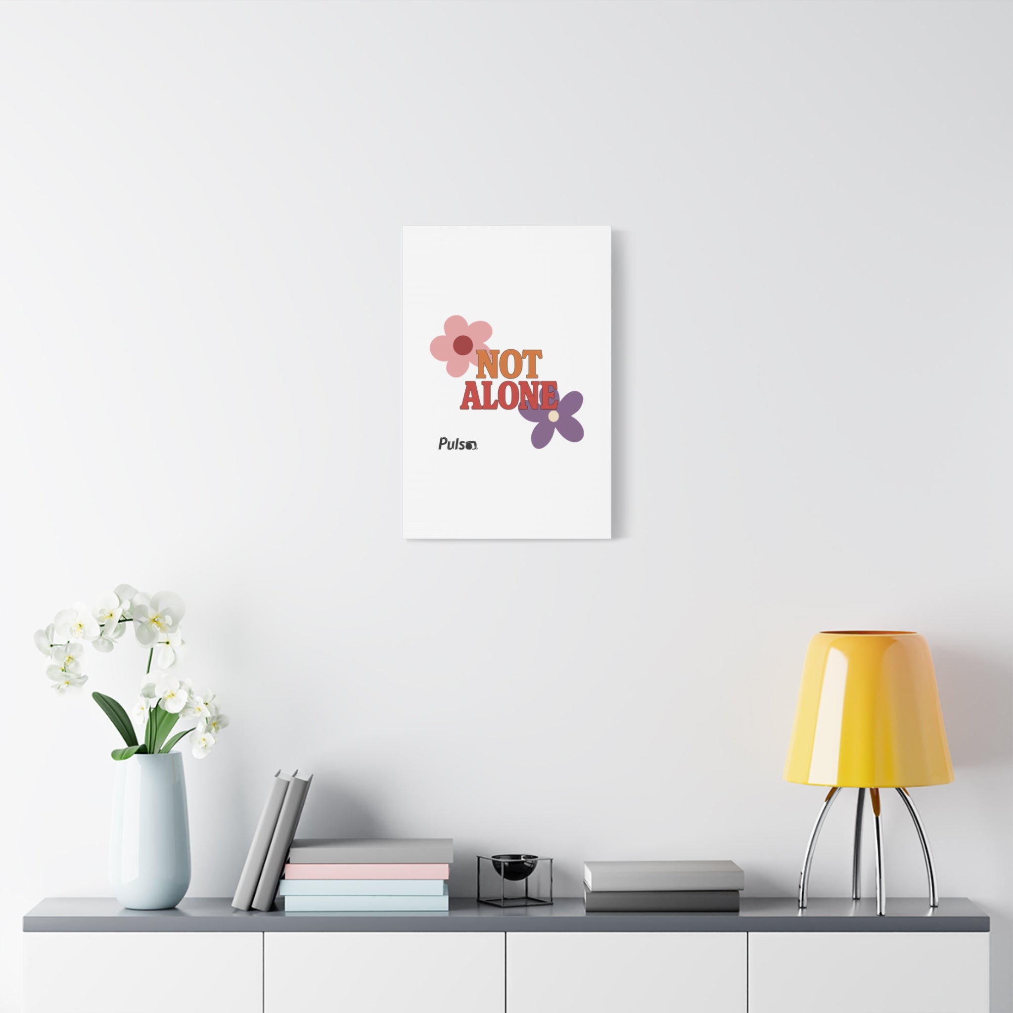 Not Alone Canvas | Christian, Friendship Valentine, Platonic Love