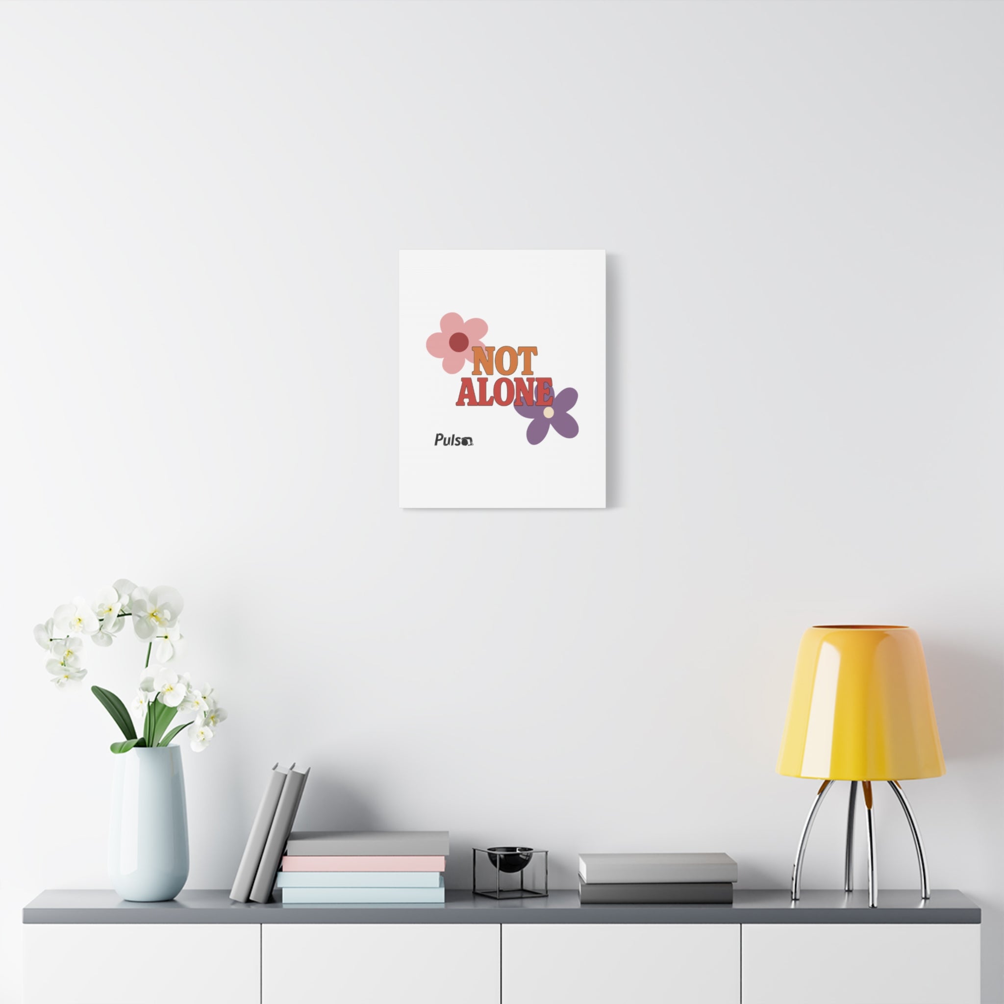 Not Alone Canvas | Christian, Friendship Valentine, Platonic Love