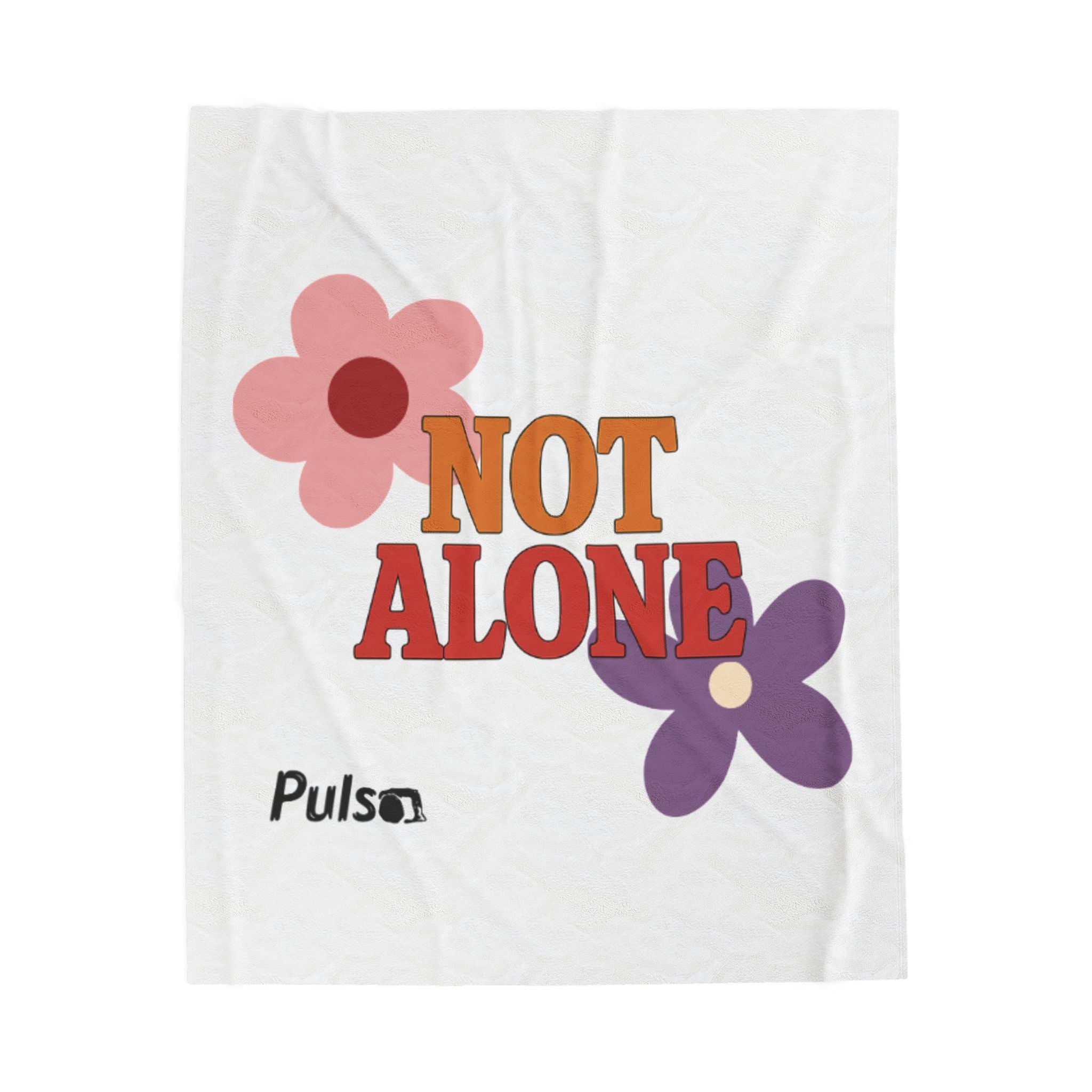 Not Alone Plush Blanket | Christian, Friendship Valentine, Platonic Love