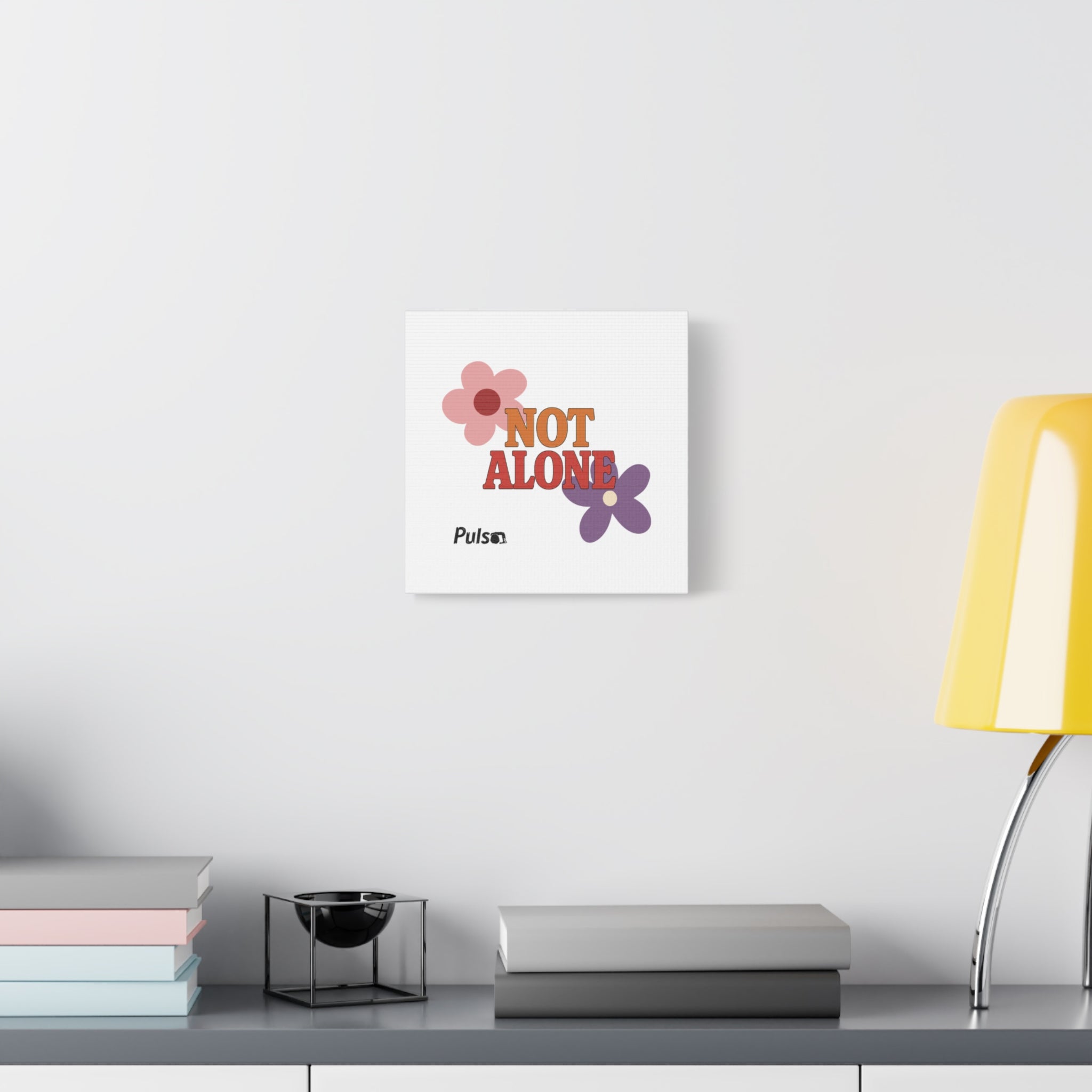 Not Alone Canvas | Christian, Friendship Valentine, Platonic Love