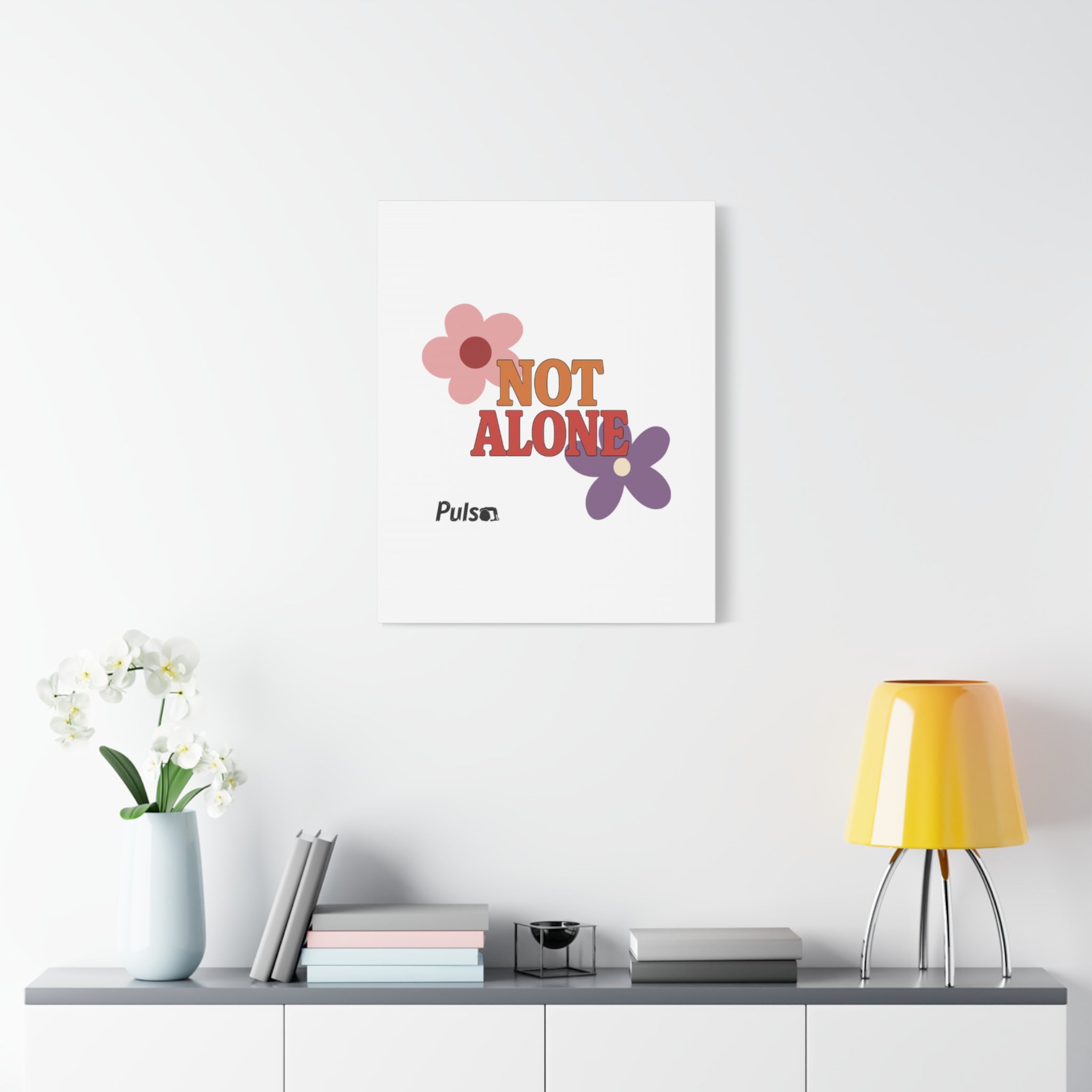 Not Alone Canvas | Christian, Friendship Valentine, Platonic Love