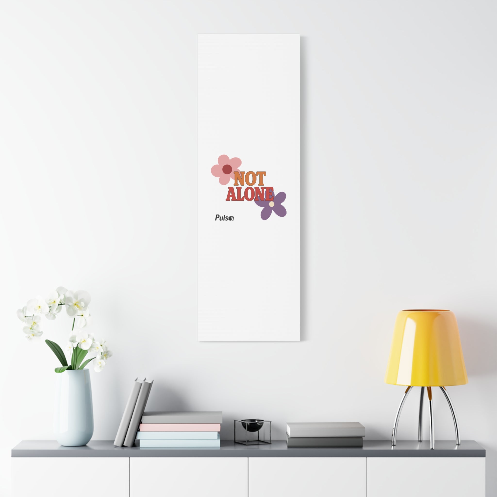 Not Alone Canvas | Christian, Friendship Valentine, Platonic Love