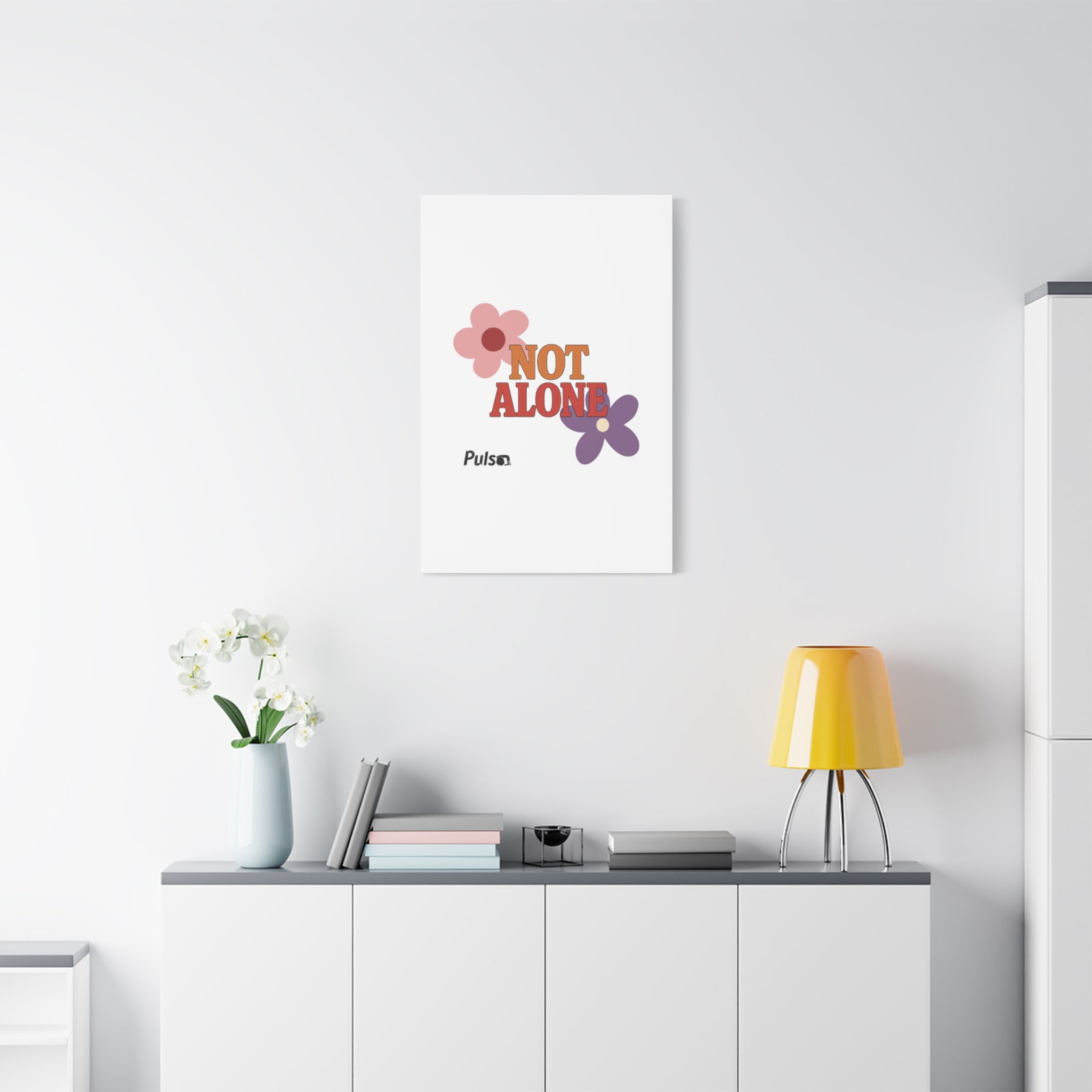Not Alone Canvas | Christian, Friendship Valentine, Platonic Love