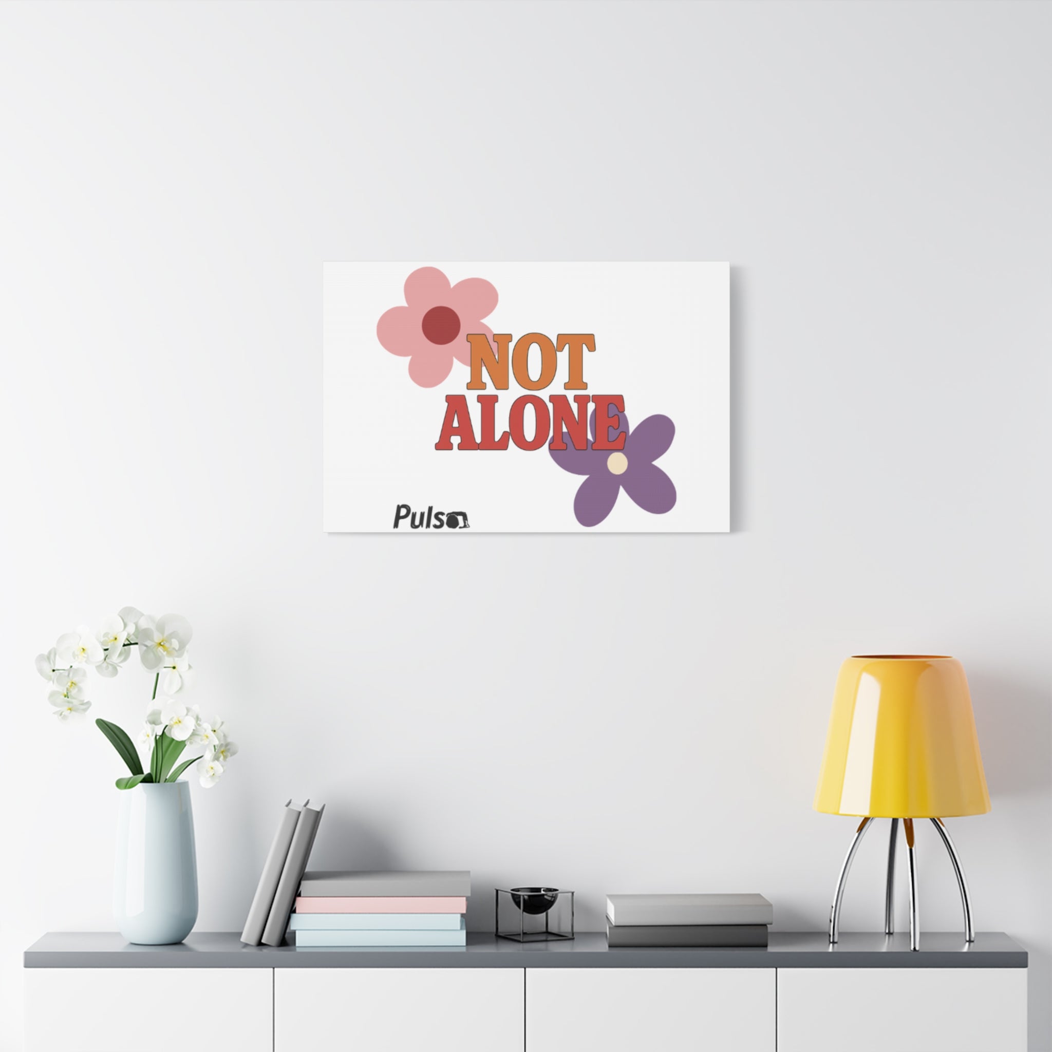 Not Alone Canvas | Christian, Friendship Valentine, Platonic Love