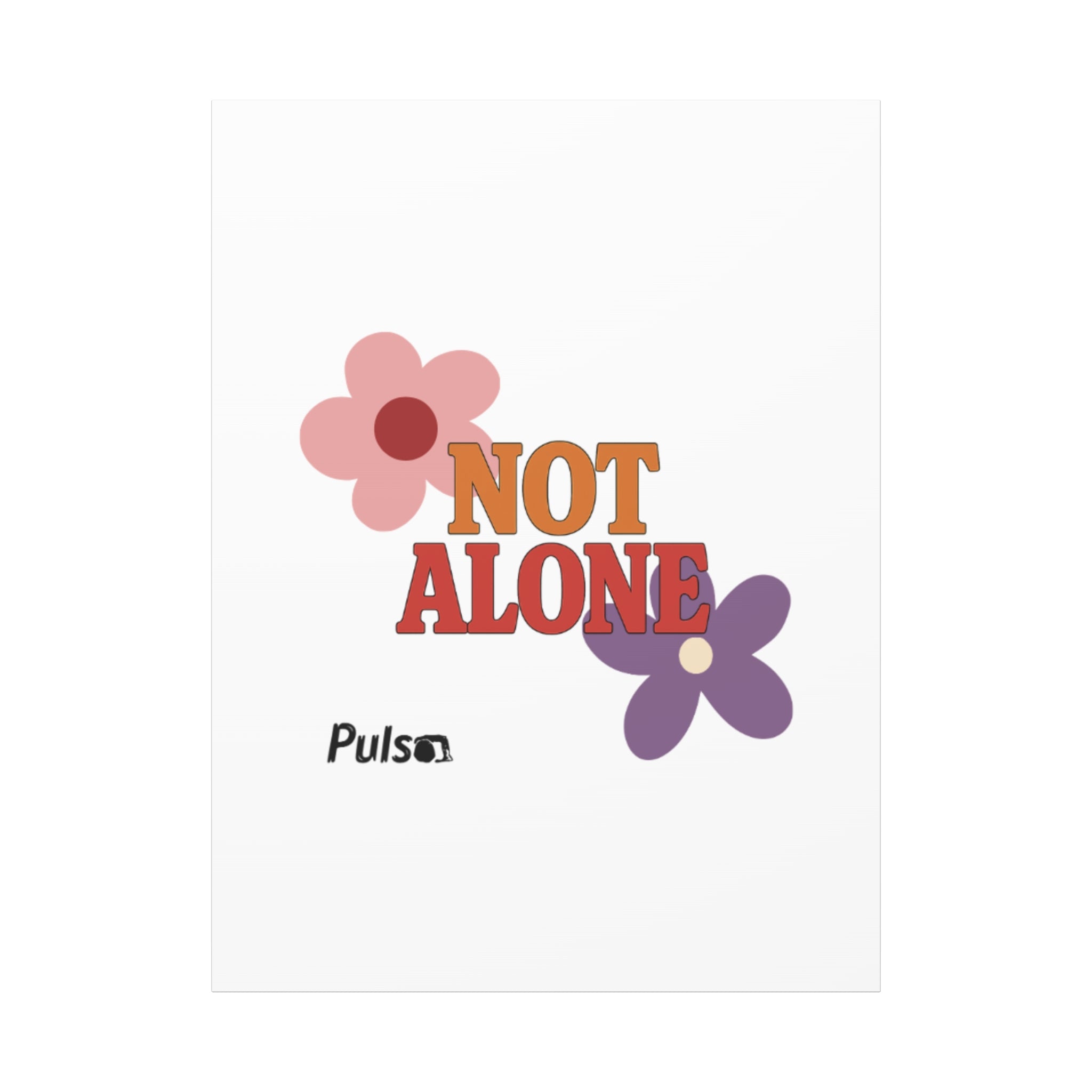 Not Alone Canvas | Christian, Friendship Valentine, Platonic Love