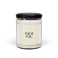 WITH YOU Candle | cyber chrome, futuristic minimal soy candle