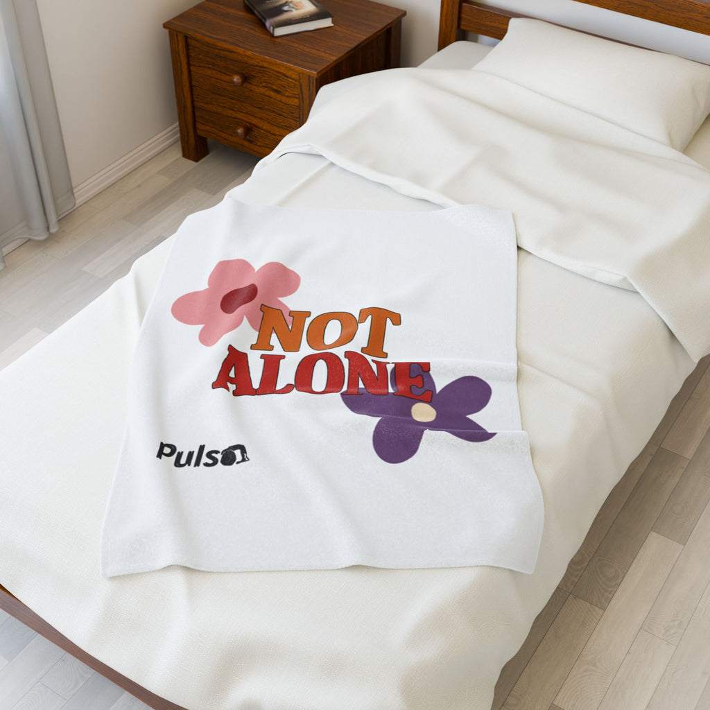 Not Alone Plush Blanket | Christian, Friendship Valentine, Platonic Love