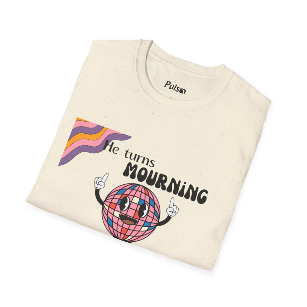 God Turns Mourning Into Dancing Disco Ball T-Shirt | Christian Joy