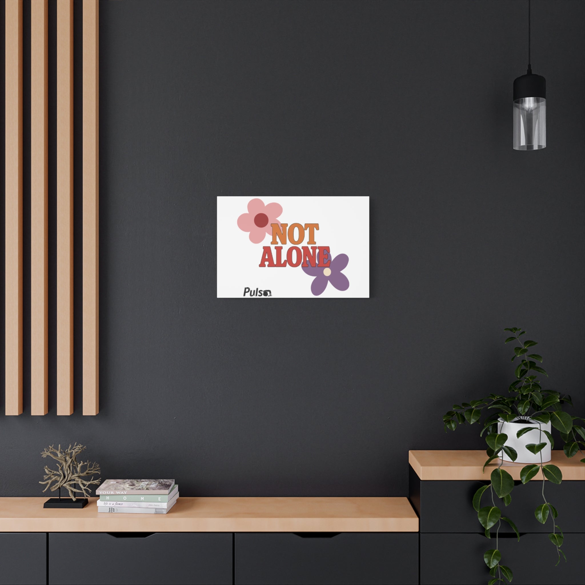 Not Alone Canvas | Christian, Friendship Valentine, Platonic Love