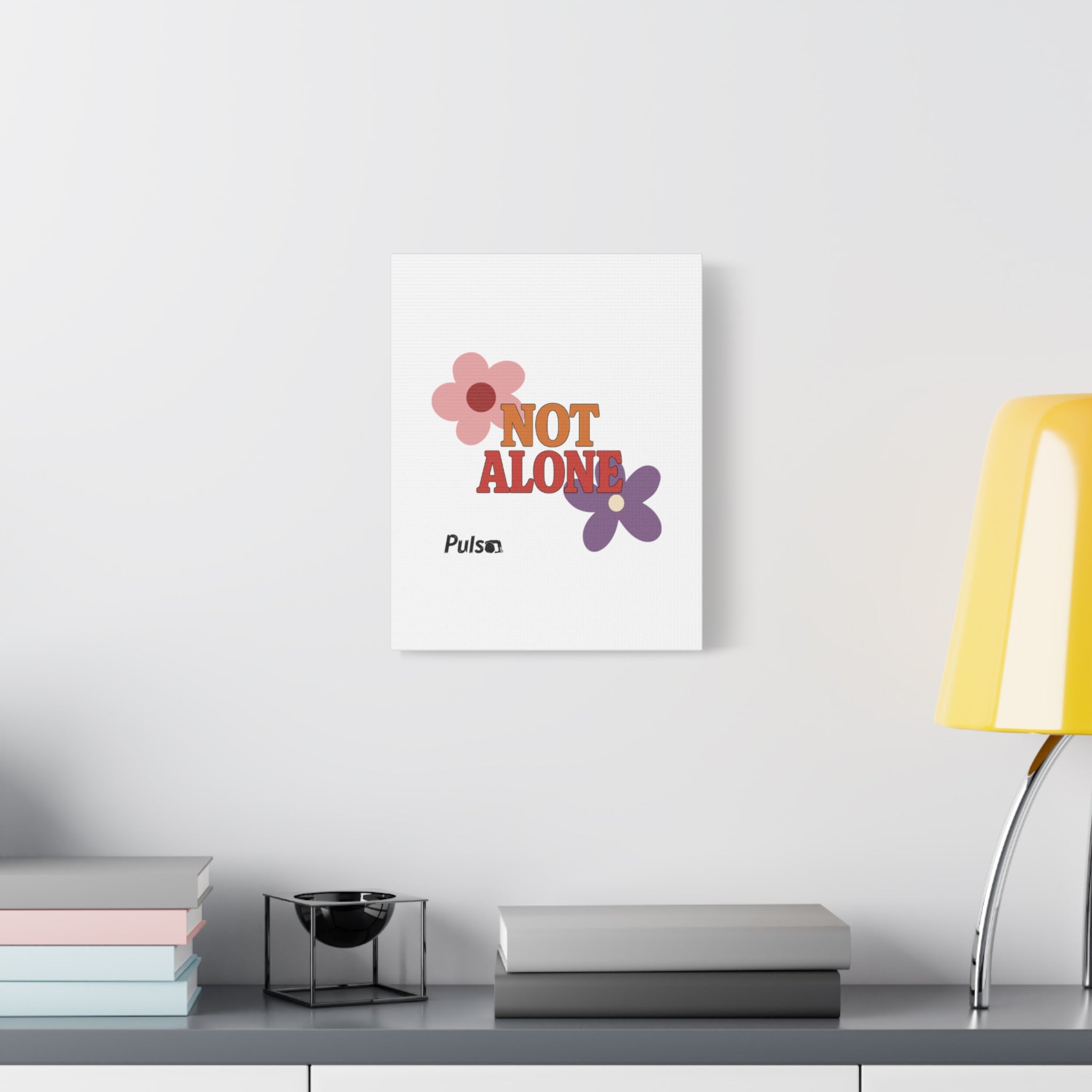 Not Alone Canvas | Christian, Friendship Valentine, Platonic Love