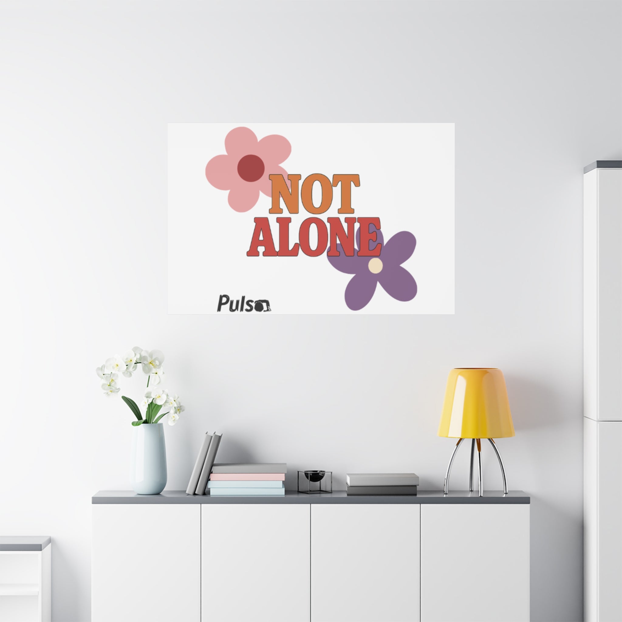Not Alone Canvas | Christian, Friendship Valentine, Platonic Love