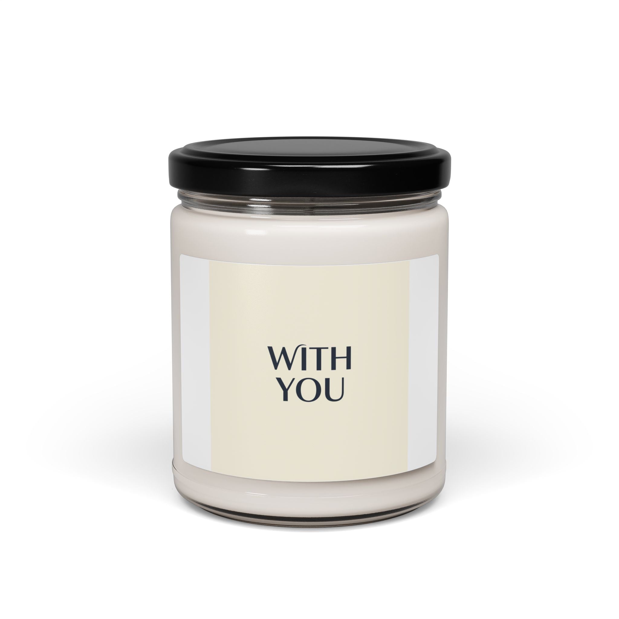 WITH YOU Candle | cyber chrome, futuristic minimal soy candle