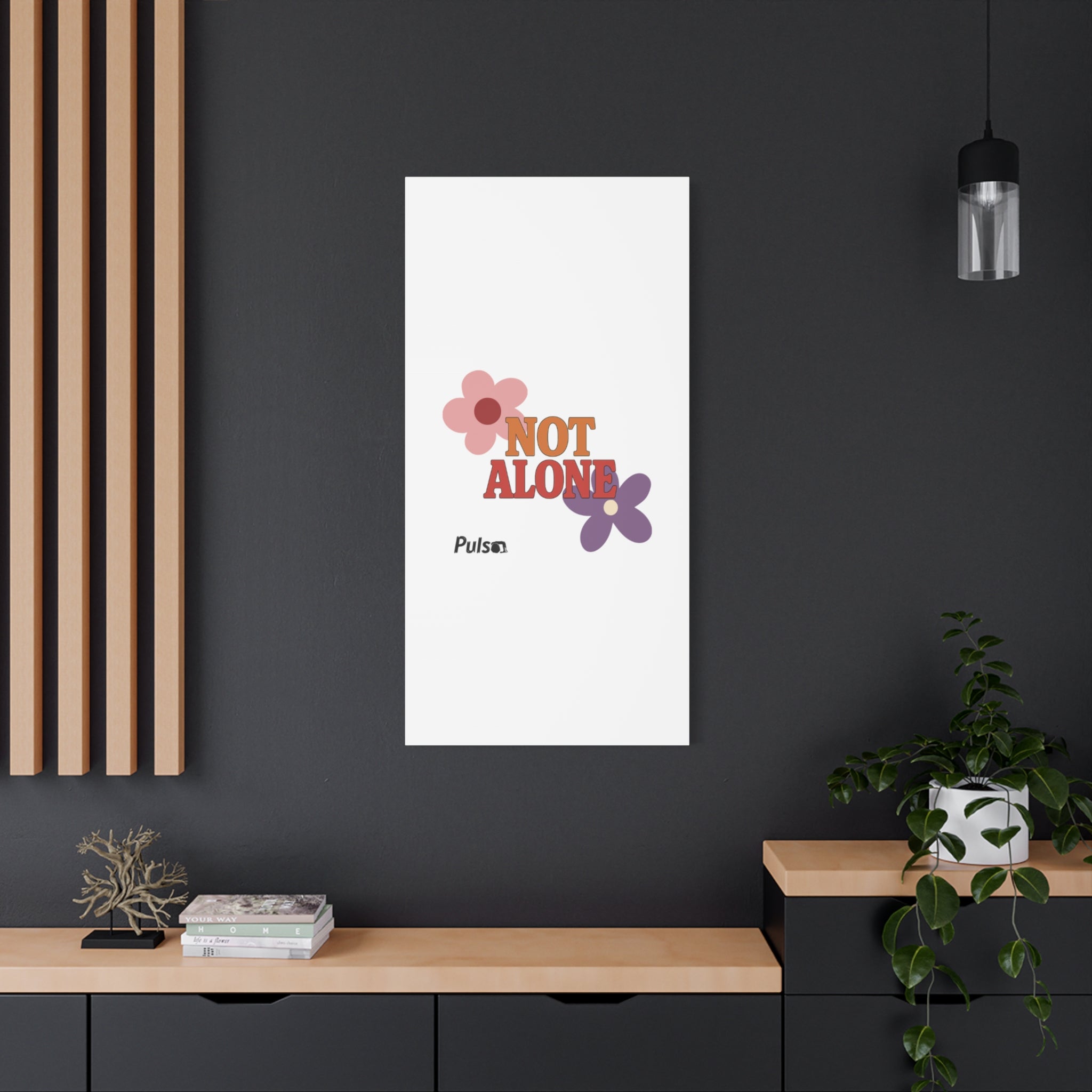 Not Alone Canvas | Christian, Friendship Valentine, Platonic Love