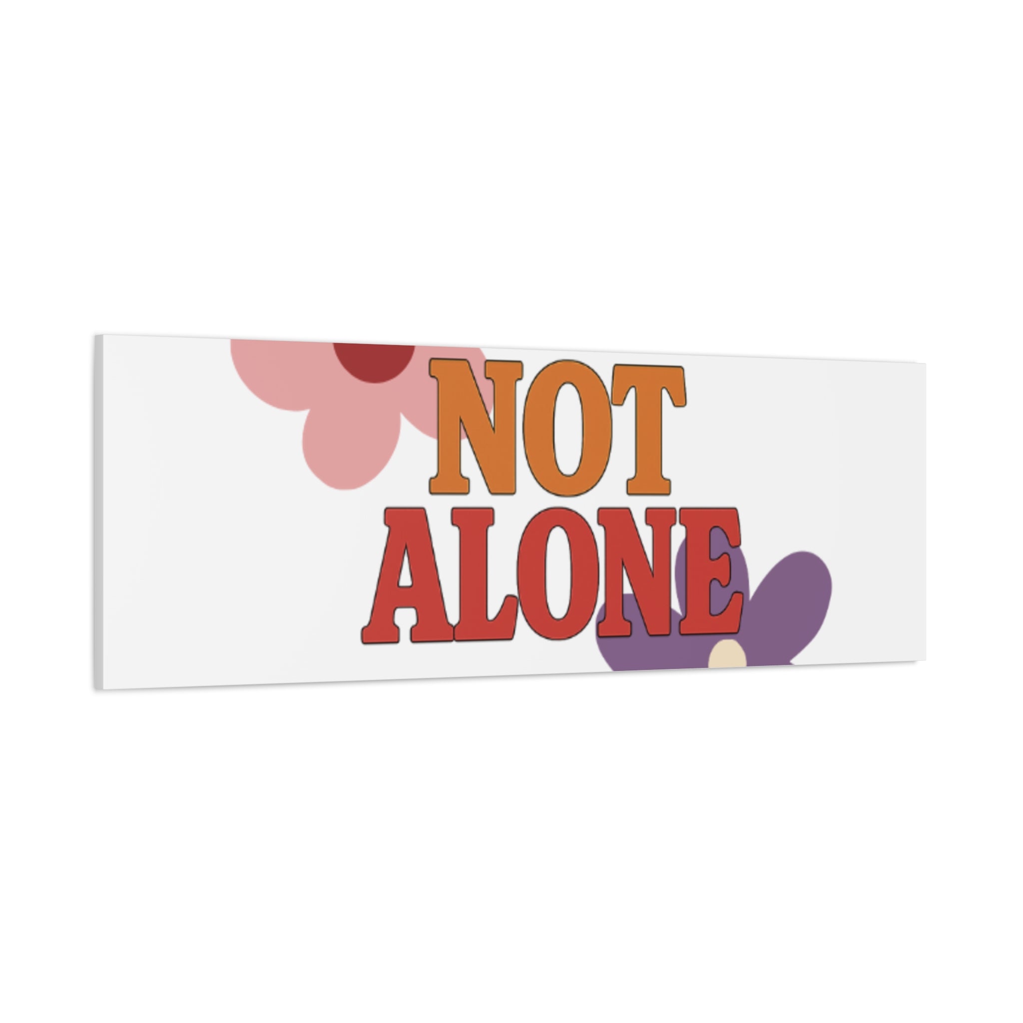 Not Alone Canvas | Christian, Friendship Valentine, Platonic Love