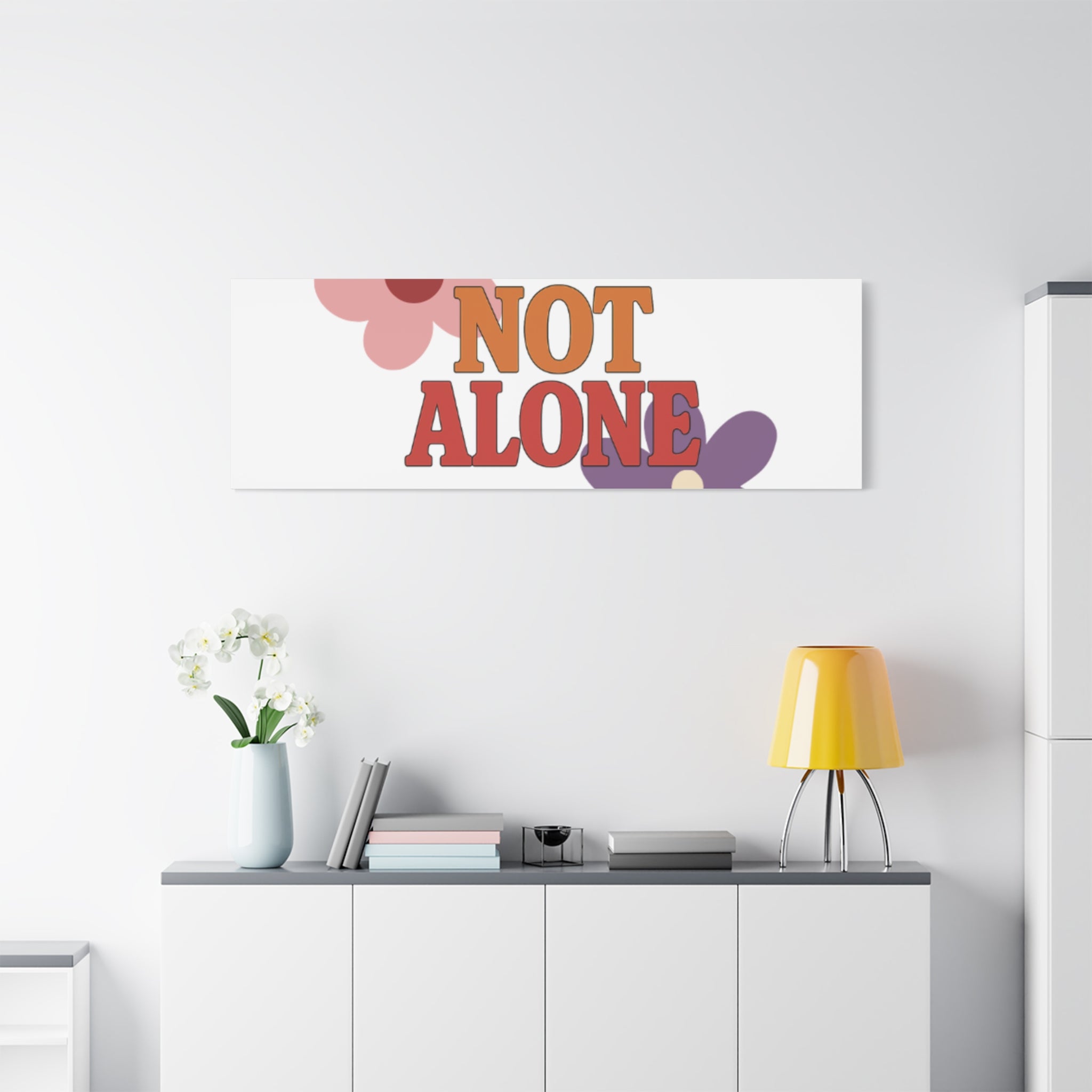 Not Alone Canvas | Christian, Friendship Valentine, Platonic Love