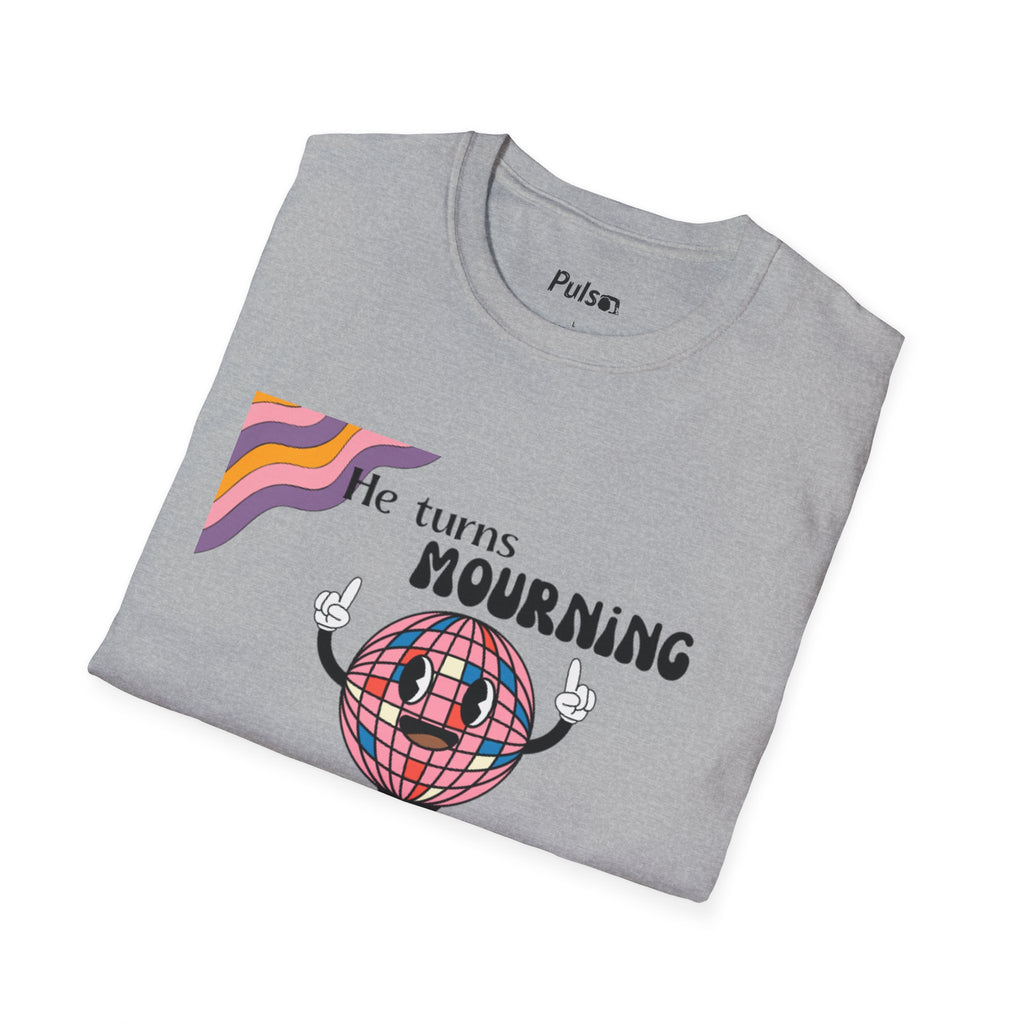 God Turns Mourning Into Dancing Disco Ball T-Shirt | Christian Joy