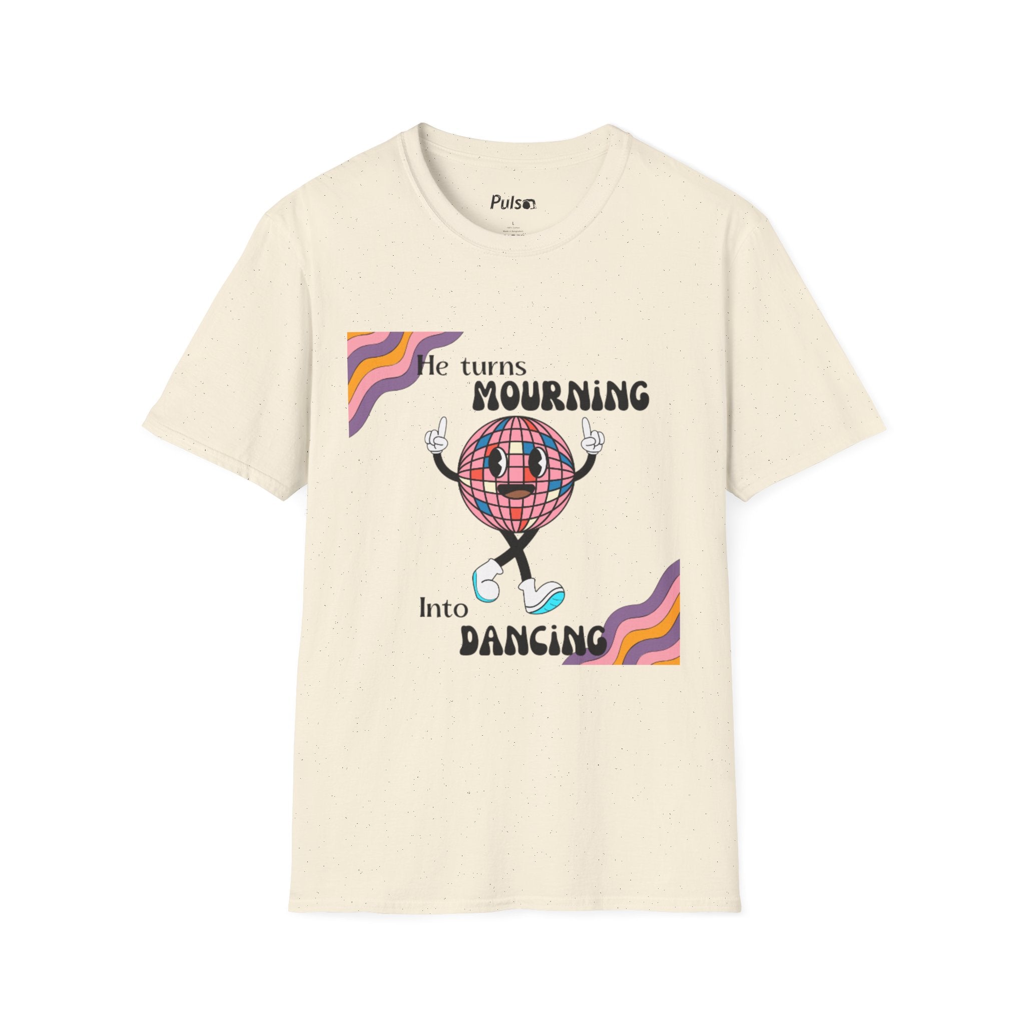 God Turns Mourning Into Dancing Disco Ball T-Shirt | Christian Joy