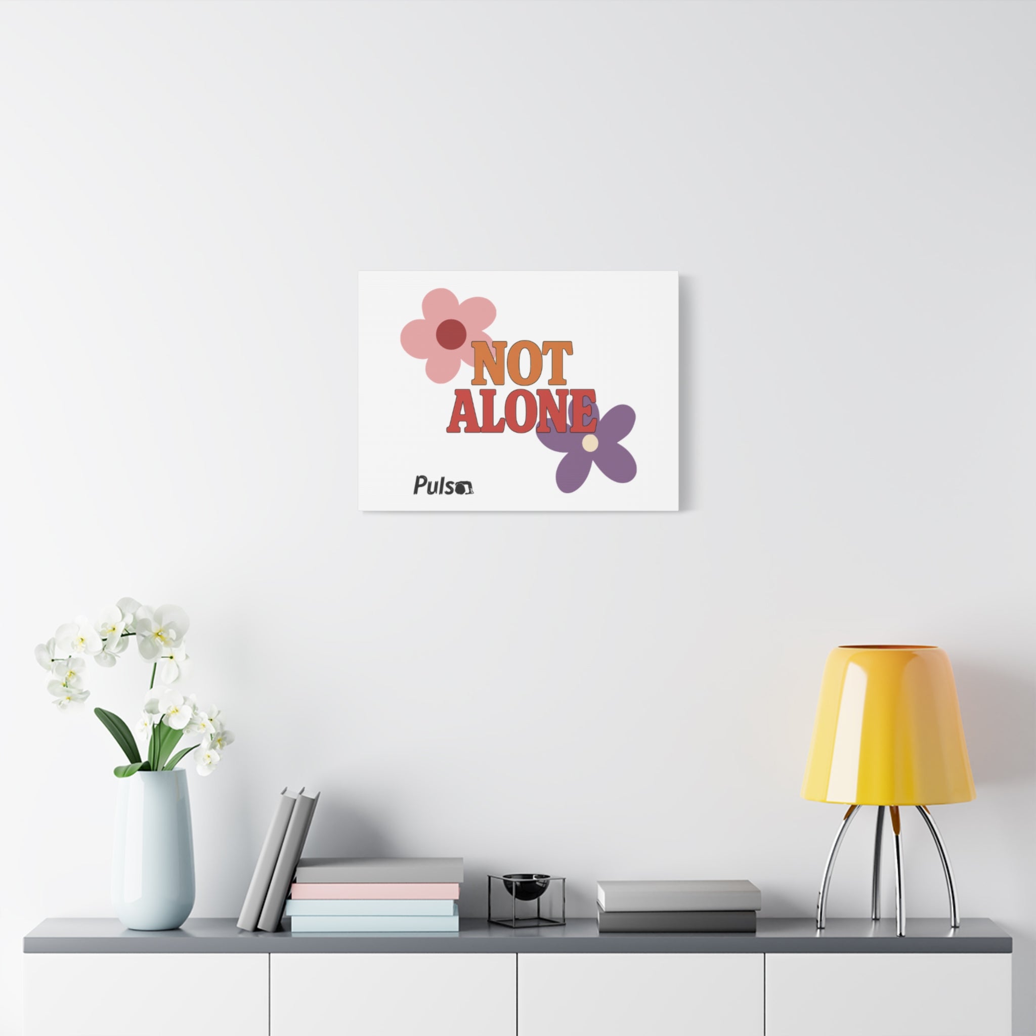 Not Alone Canvas | Christian, Friendship Valentine, Platonic Love