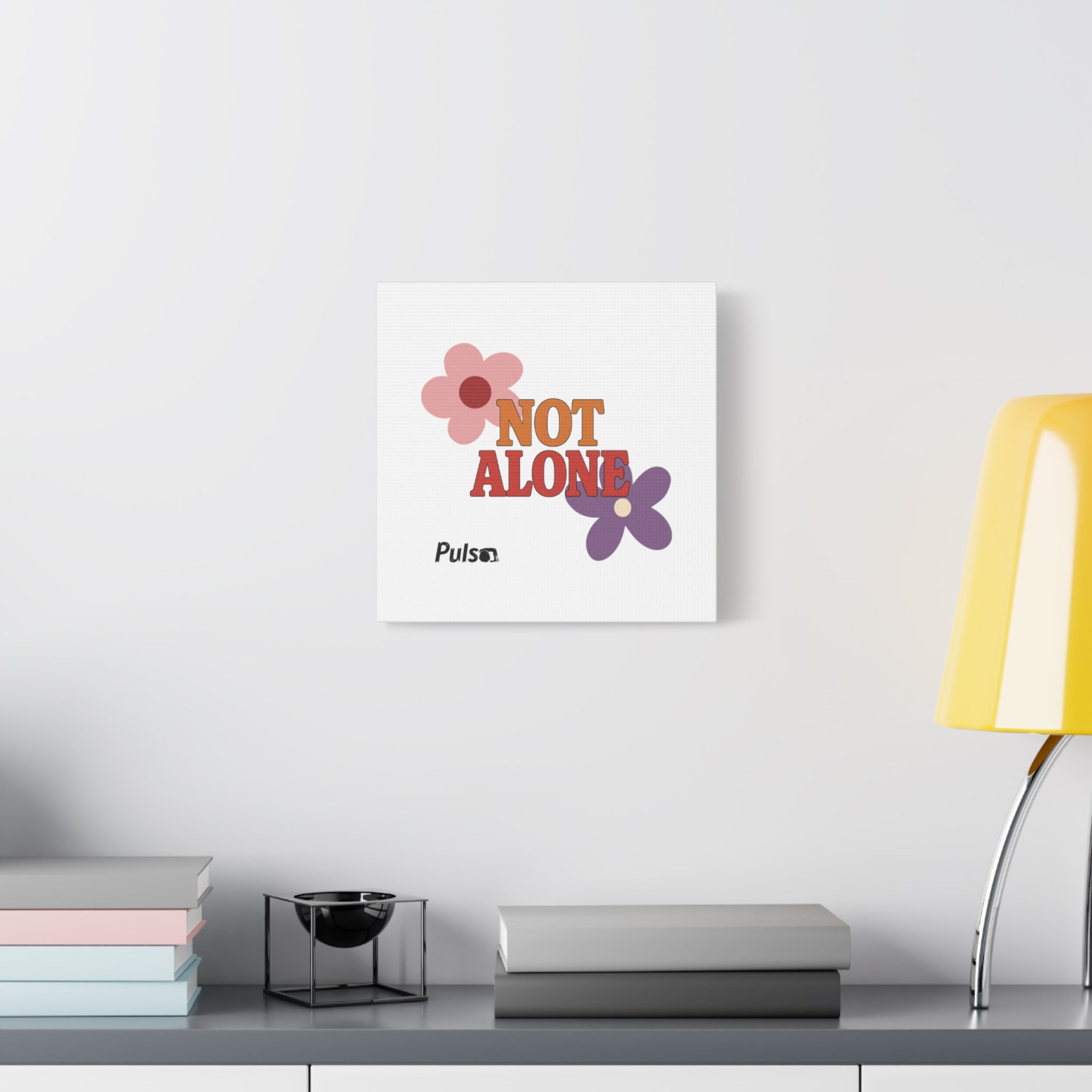 Not Alone Canvas | Christian, Friendship Valentine, Platonic Love