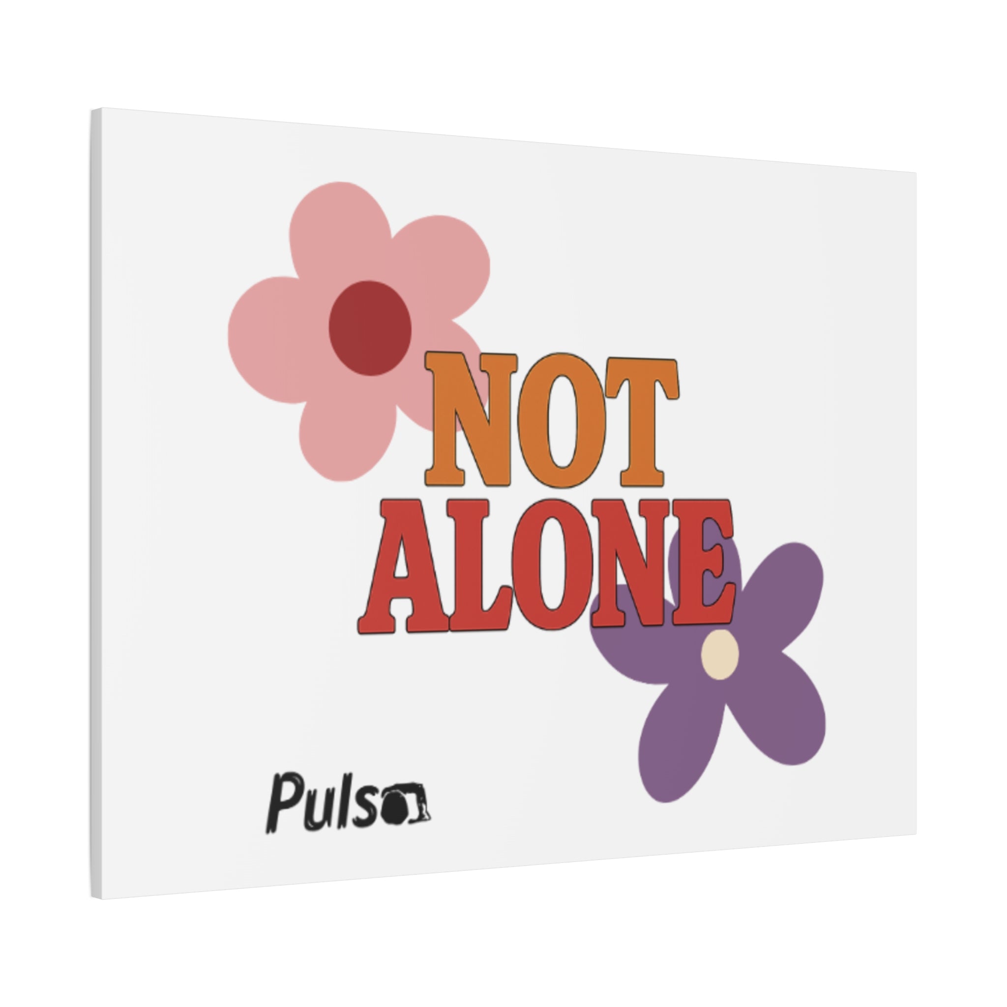 Not Alone Canvas | Christian, Friendship Valentine, Platonic Love