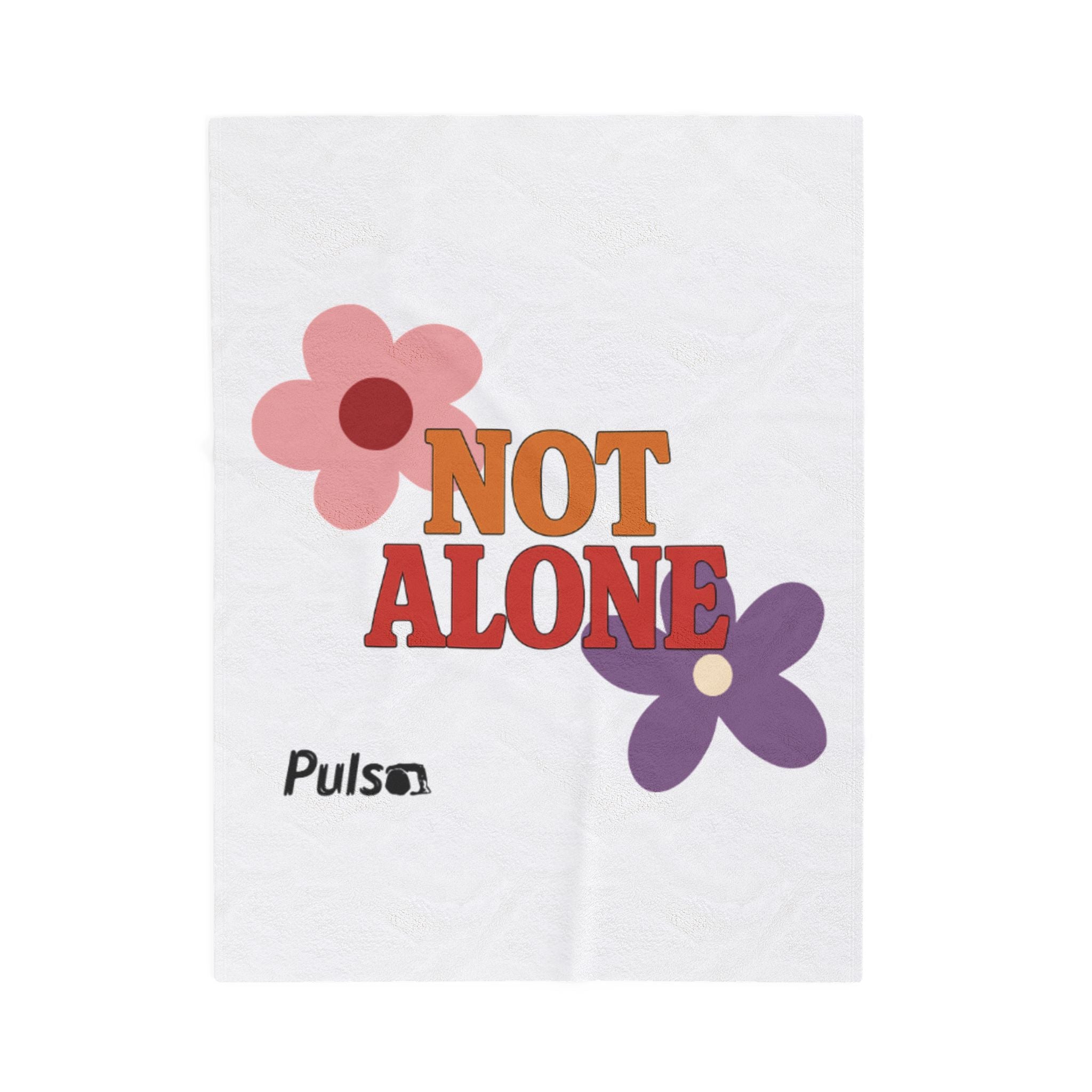 Not Alone Plush Blanket | Christian, Friendship Valentine, Platonic Love