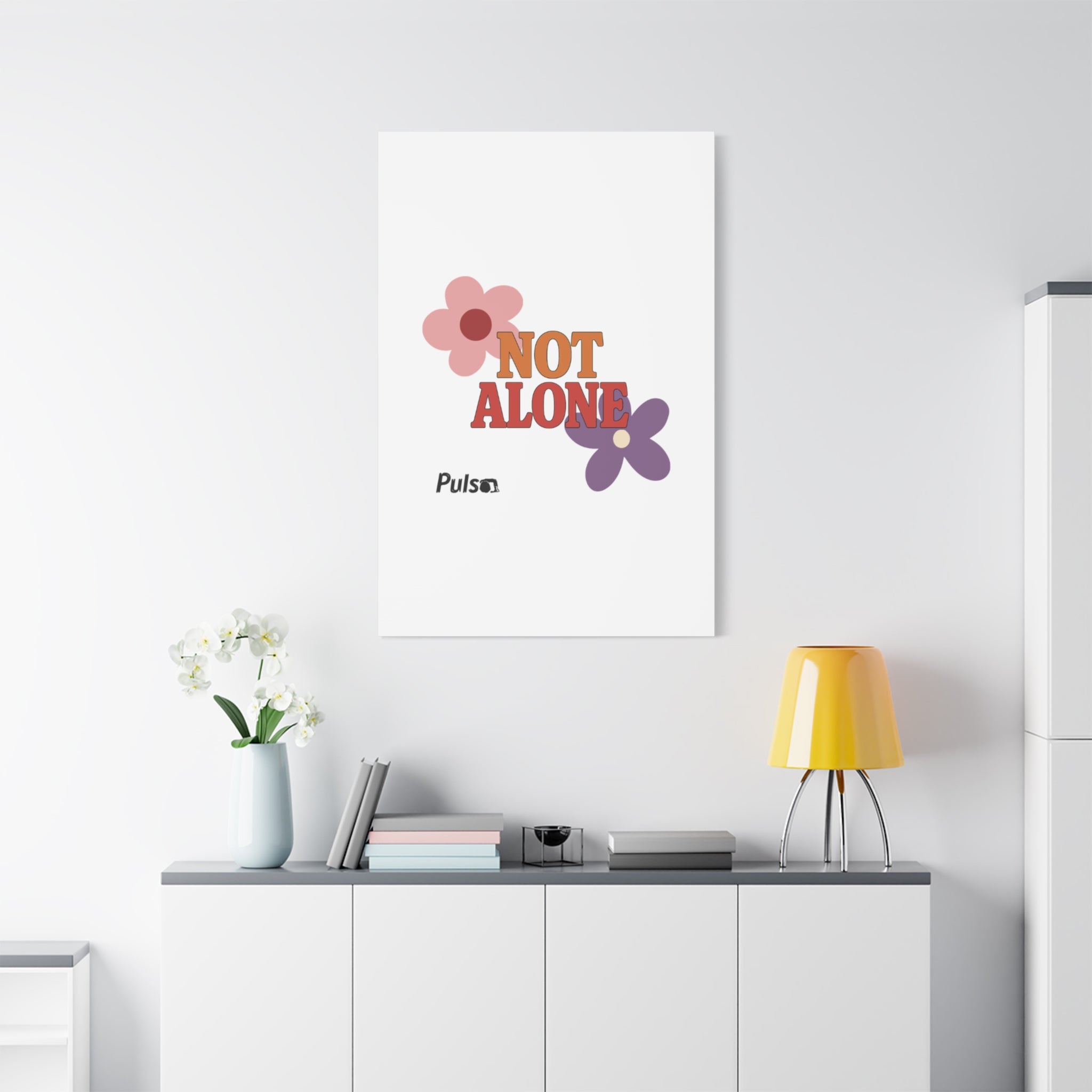 Not Alone Canvas | Christian, Friendship Valentine, Platonic Love