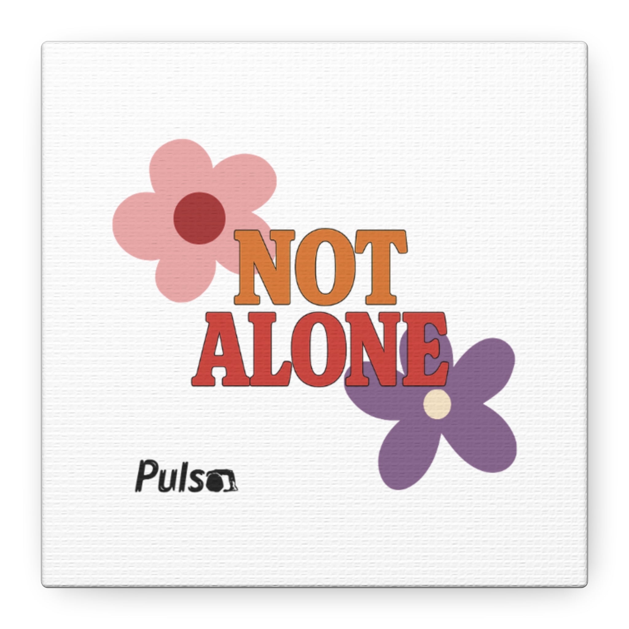 Not Alone Canvas | Christian, Friendship Valentine, Platonic Love