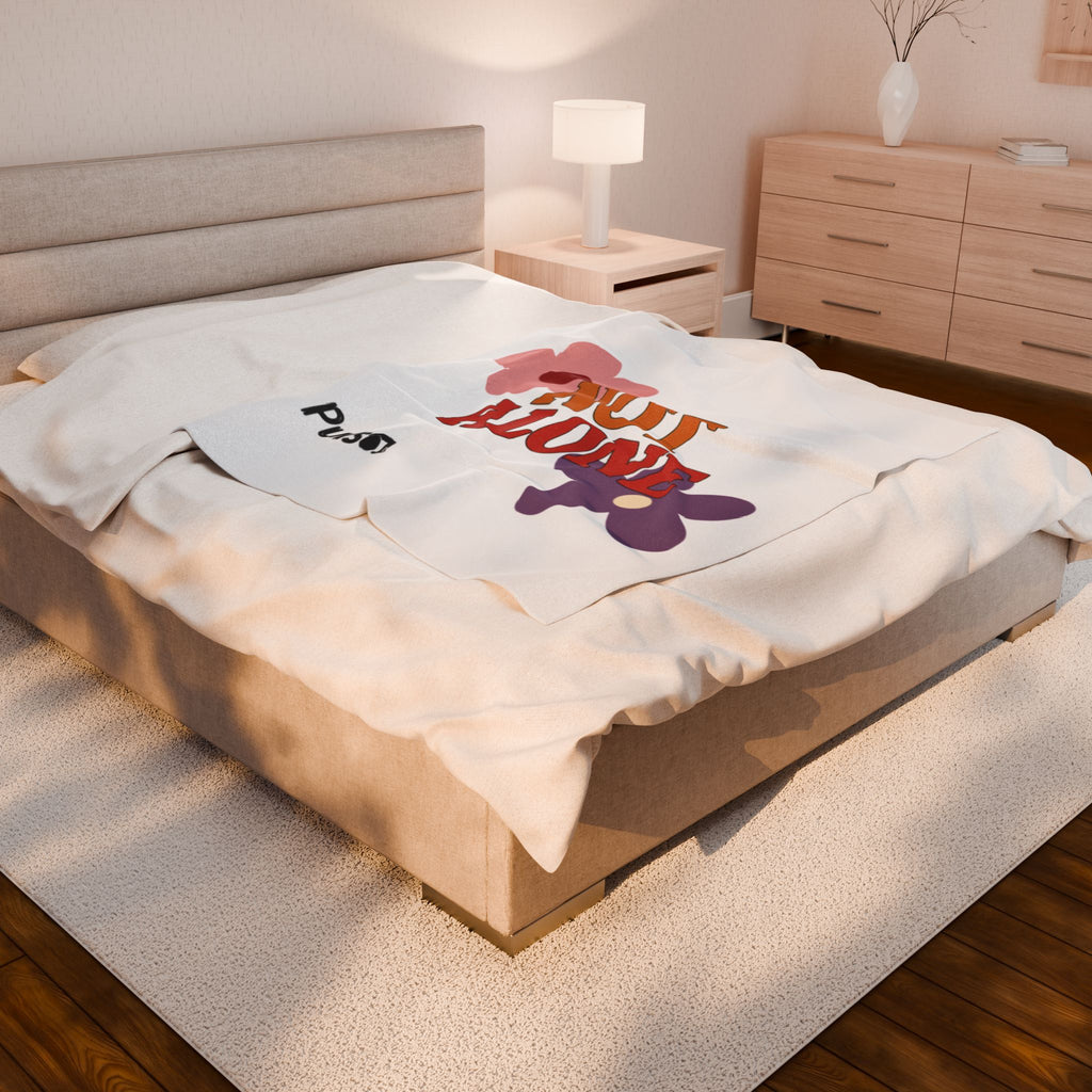 Not Alone Plush Blanket | Christian, Friendship Valentine, Platonic Love