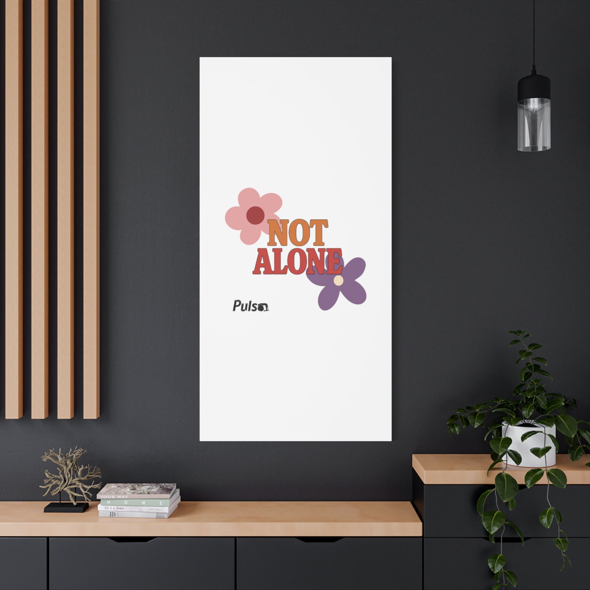 Not Alone Canvas | Christian, Friendship Valentine, Platonic Love