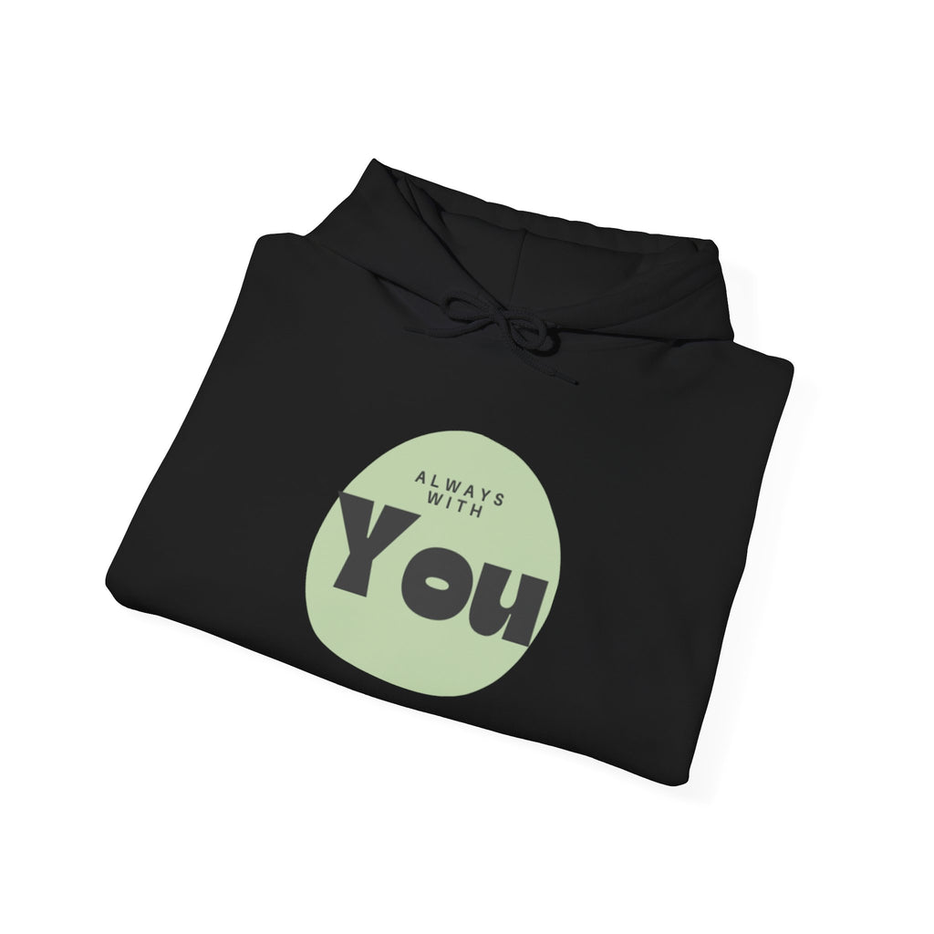 Always With You Hoodie — Christian, Minimal Green Circle Comfort Sweatshirt