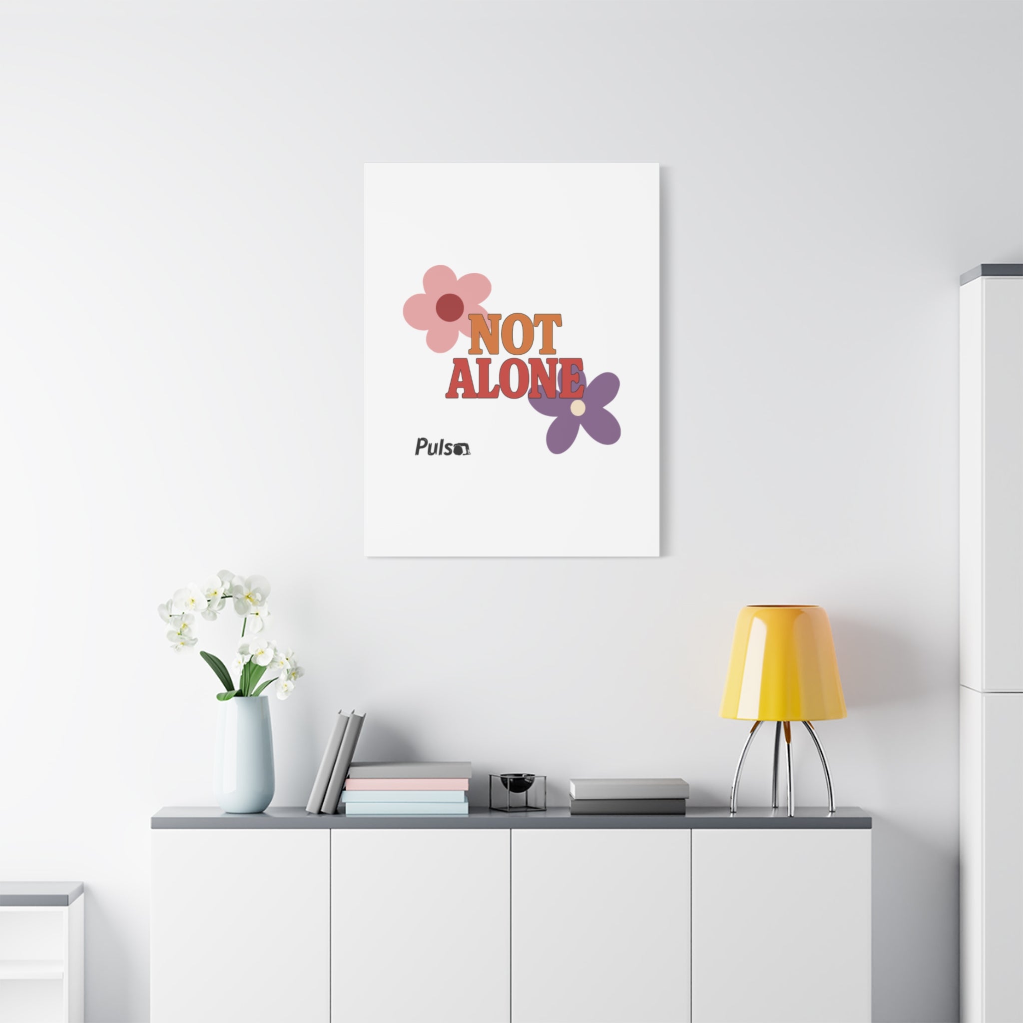 Not Alone Canvas | Christian, Friendship Valentine, Platonic Love