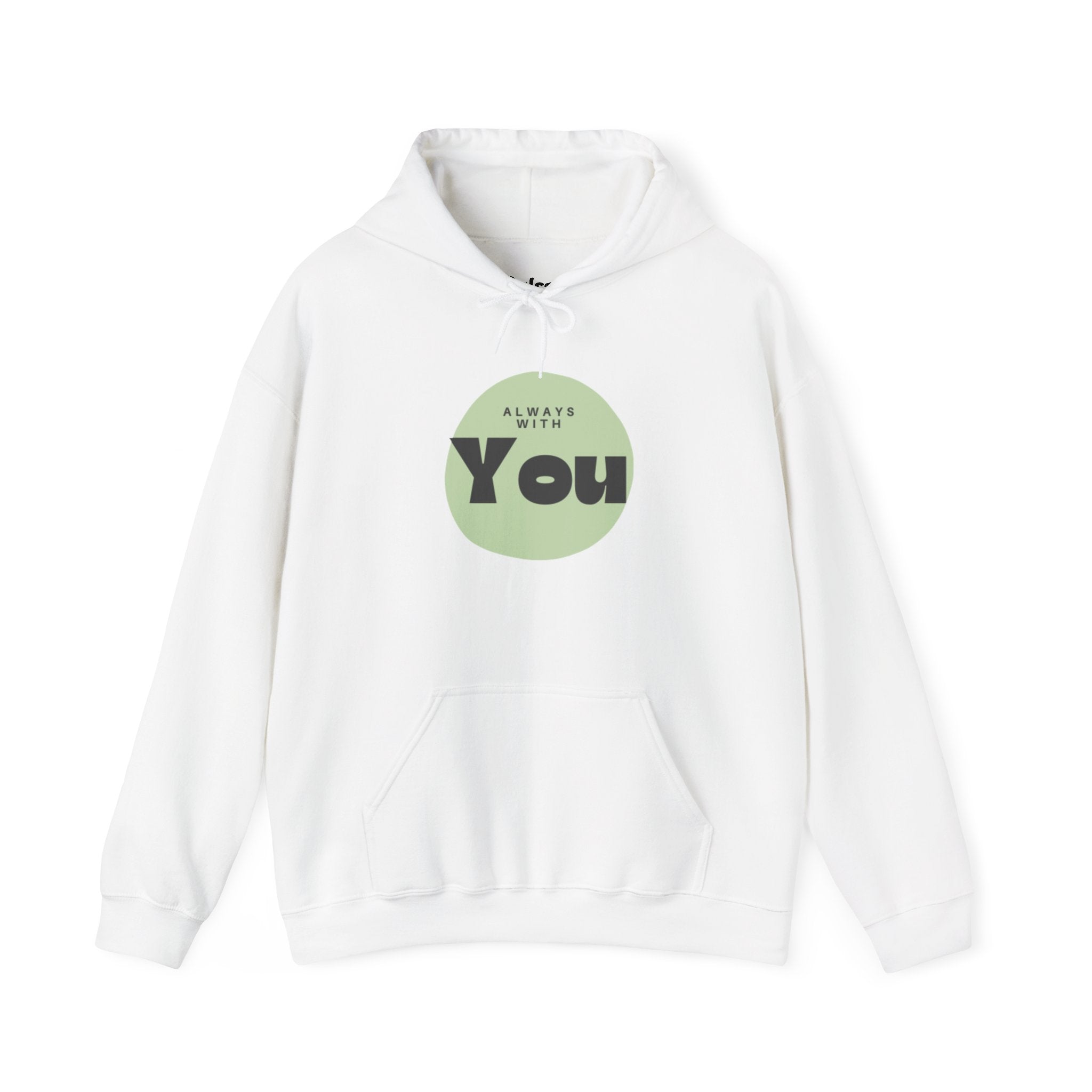 Always With You Hoodie — Christian, Minimal Green Circle Comfort Sweatshirt