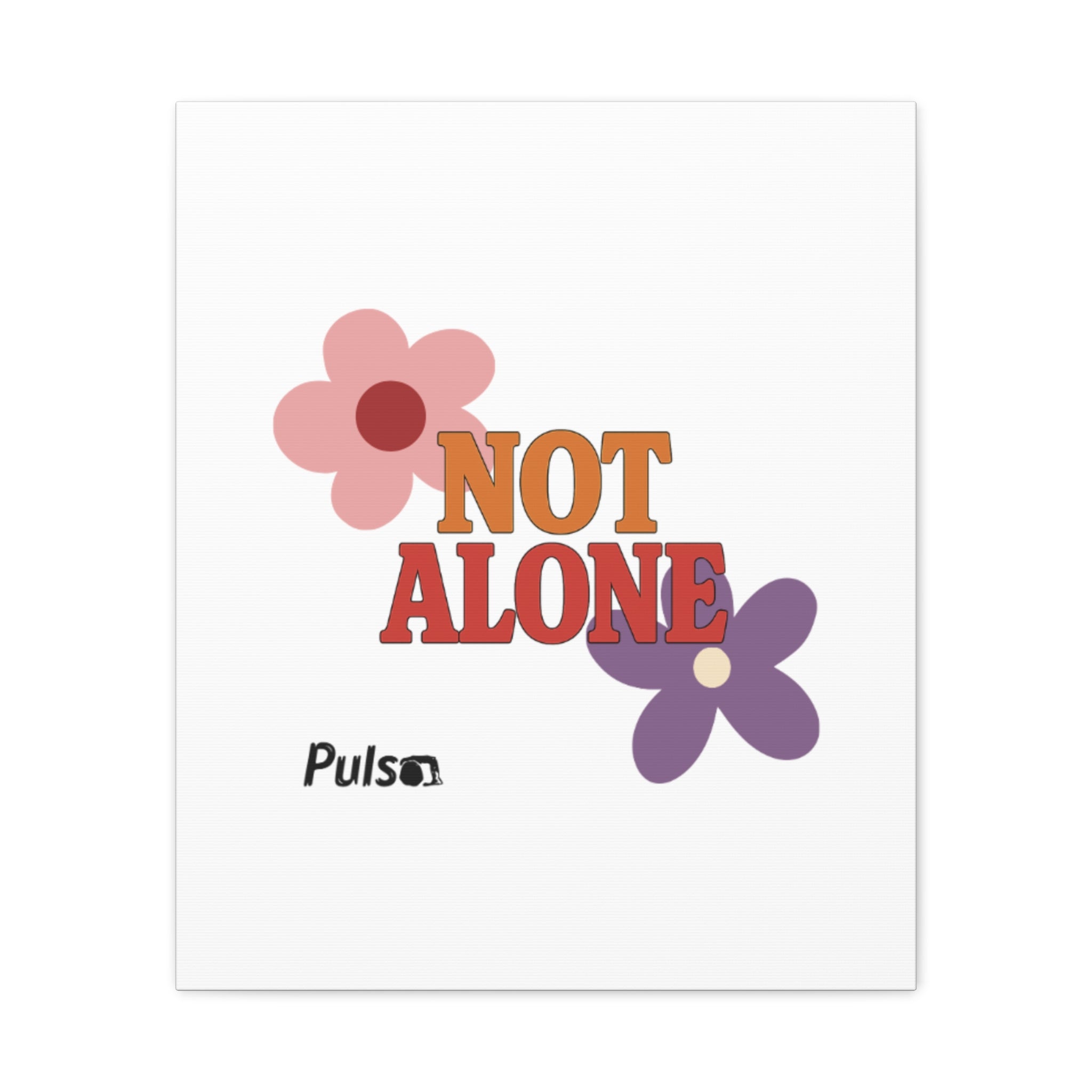 Not Alone Canvas | Christian, Friendship Valentine, Platonic Love