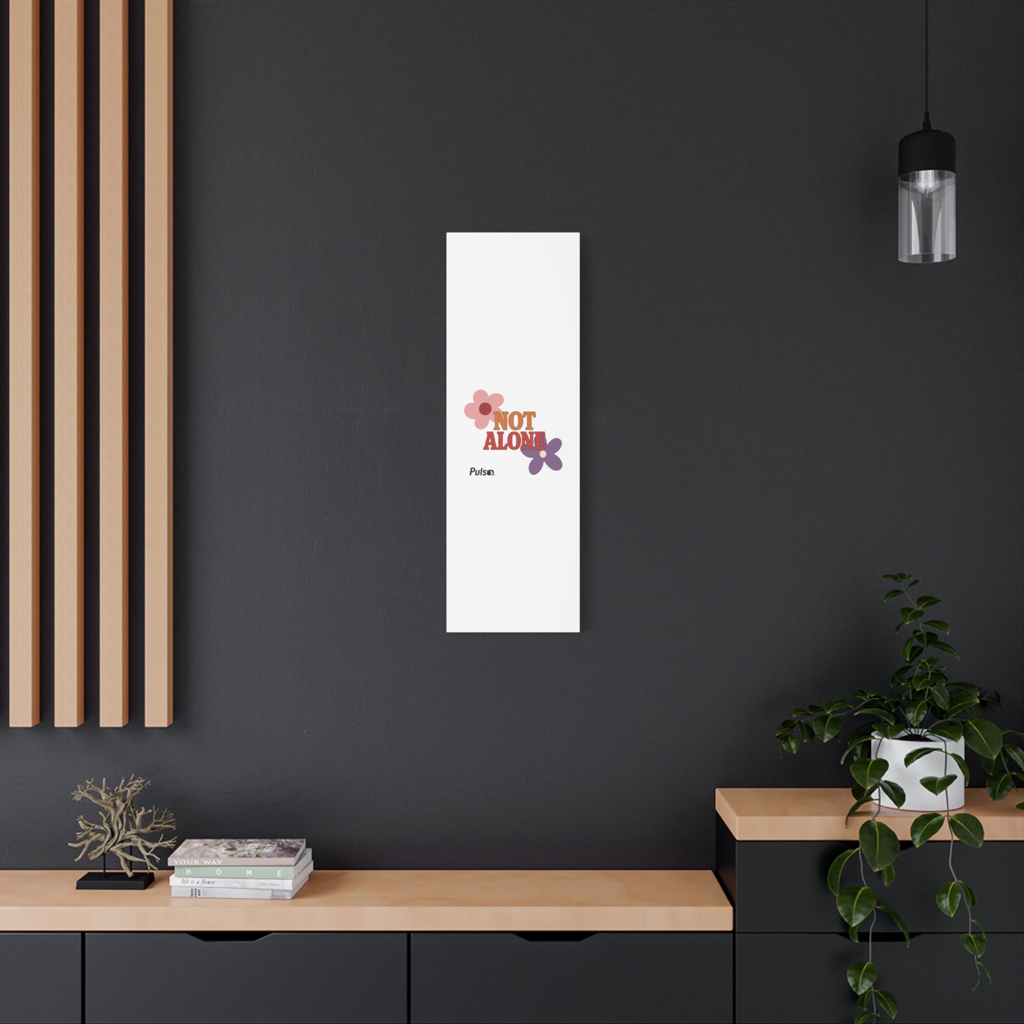 Not Alone Canvas | Christian, Friendship Valentine, Platonic Love