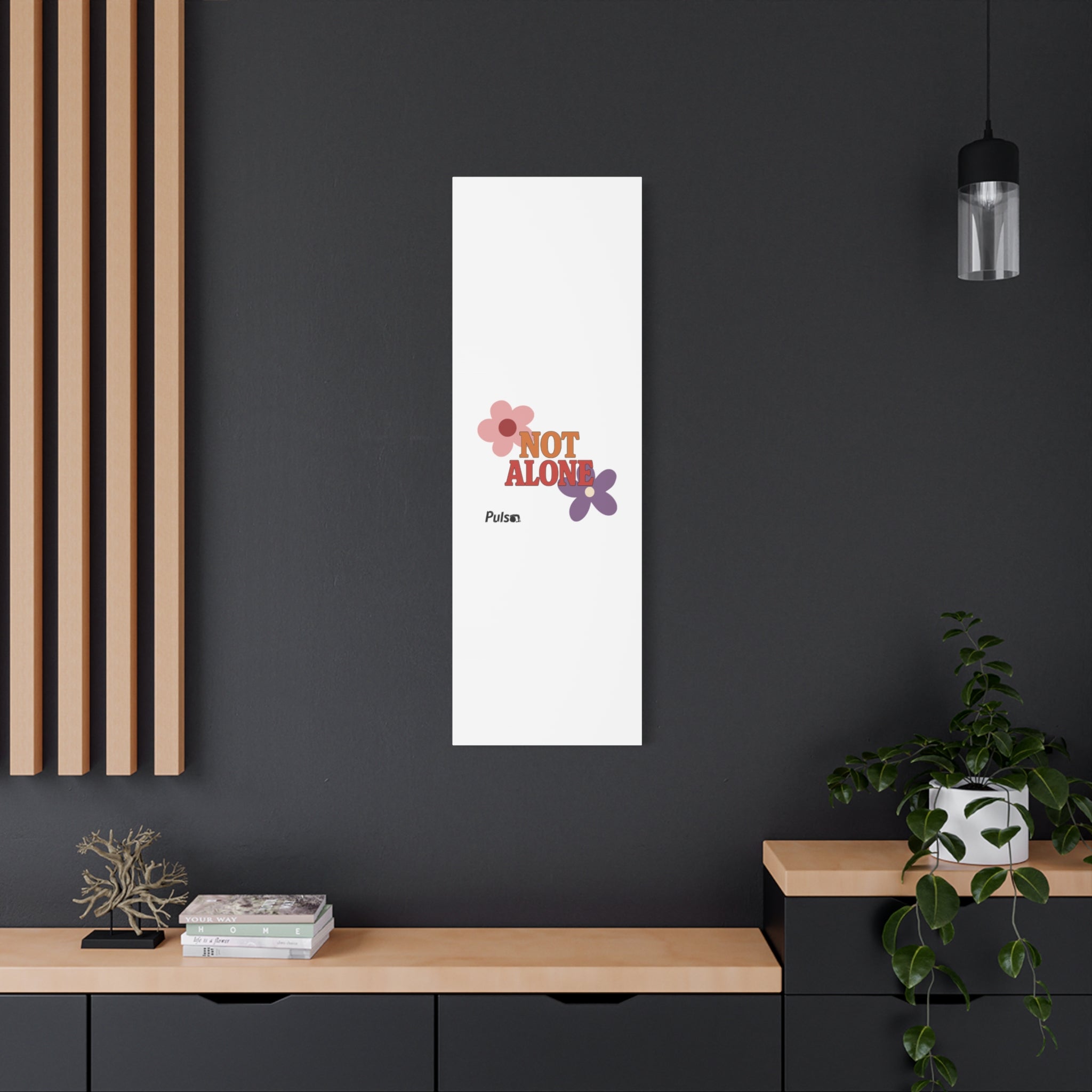 Not Alone Canvas | Christian, Friendship Valentine, Platonic Love
