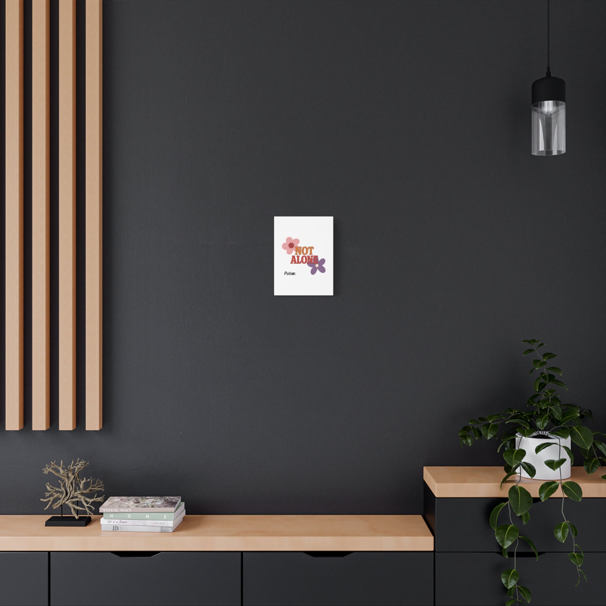 Not Alone Canvas | Christian, Friendship Valentine, Platonic Love