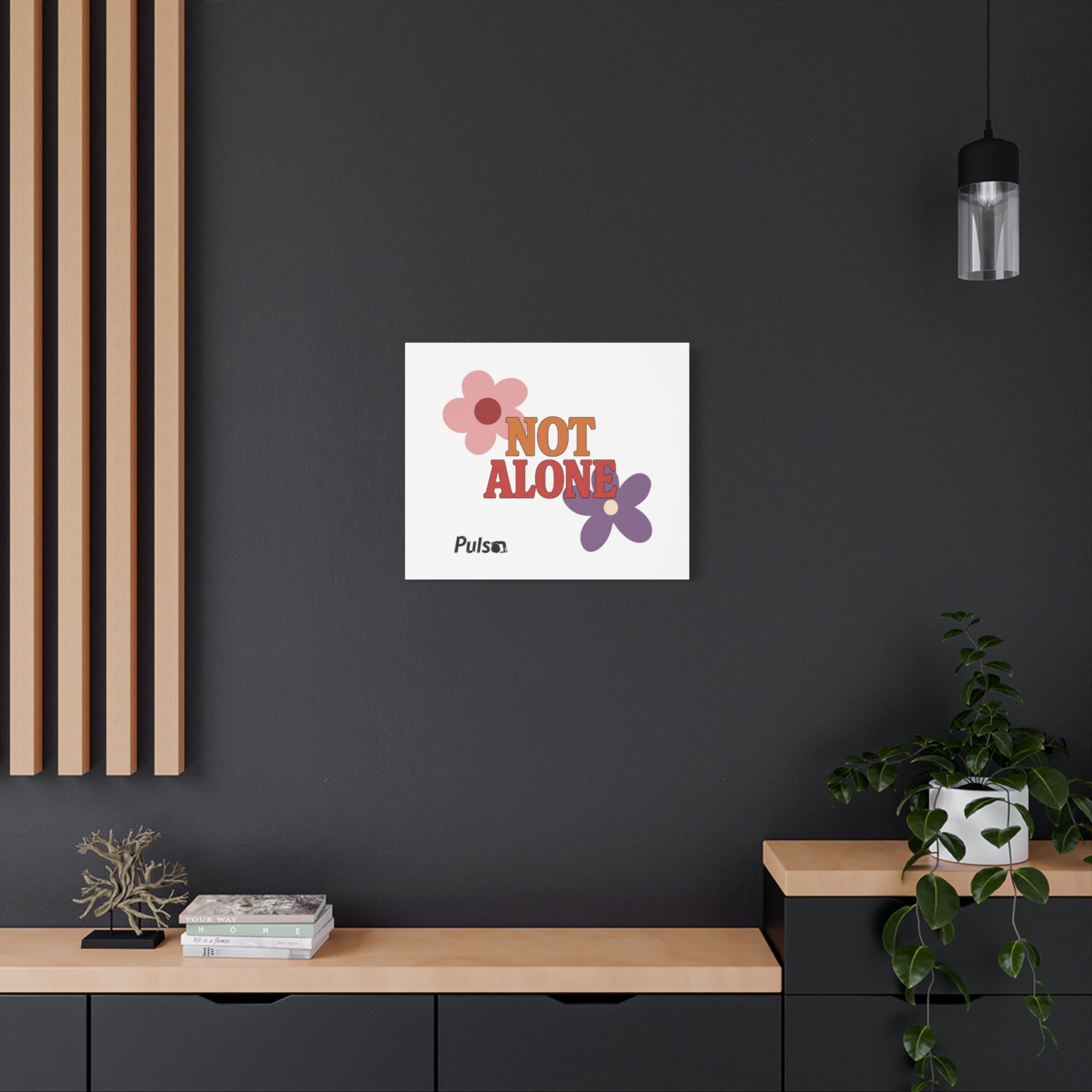 Not Alone Canvas | Christian, Friendship Valentine, Platonic Love