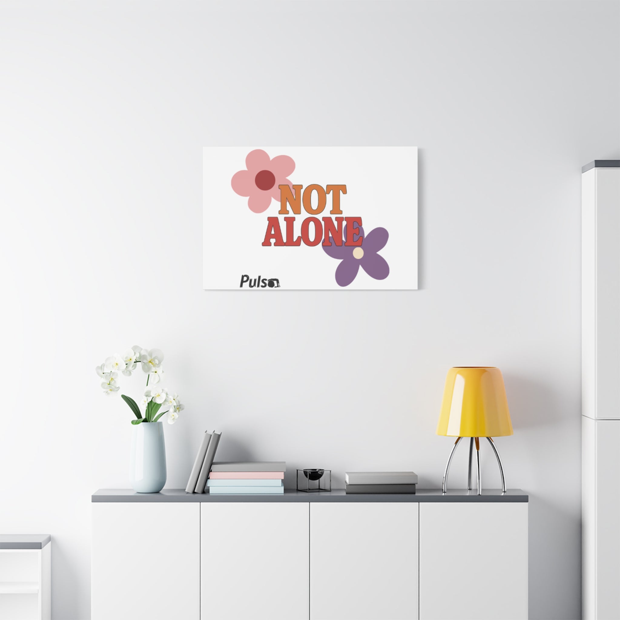 Not Alone Canvas | Christian, Friendship Valentine, Platonic Love