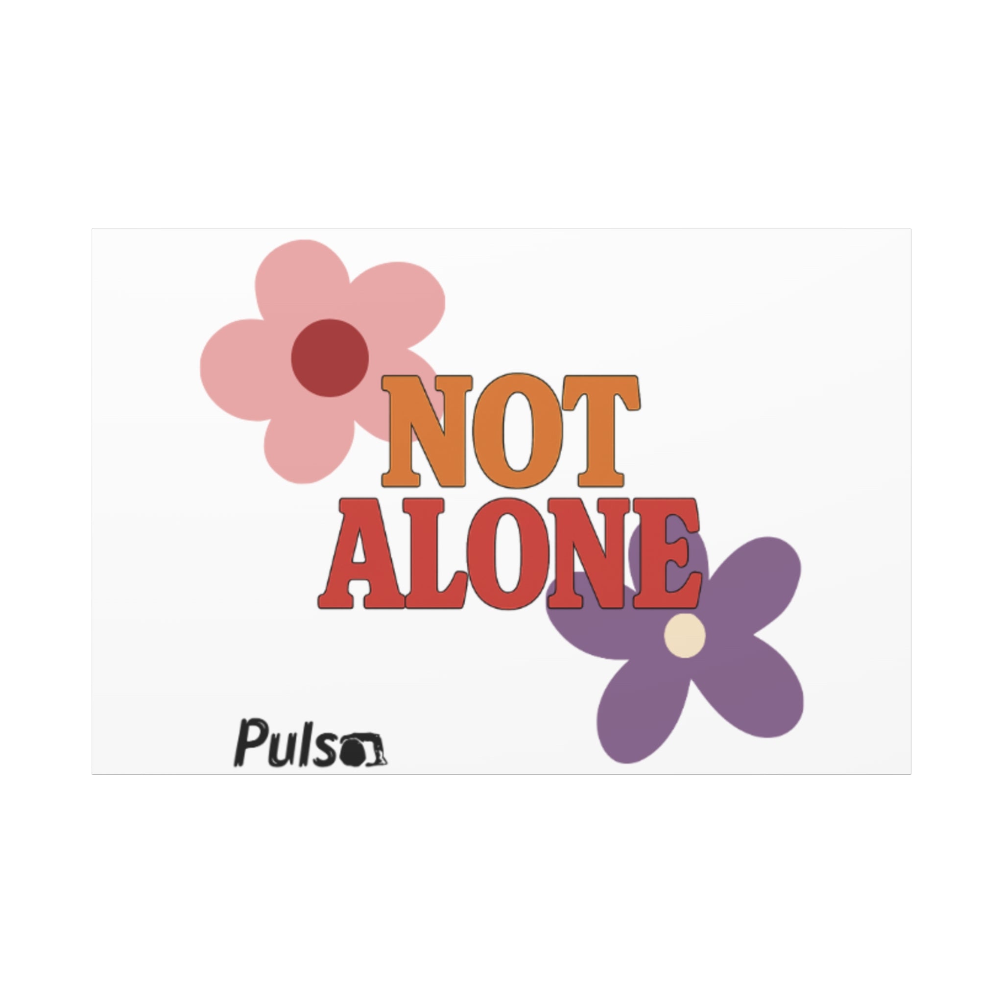 Not Alone Canvas | Christian, Friendship Valentine, Platonic Love