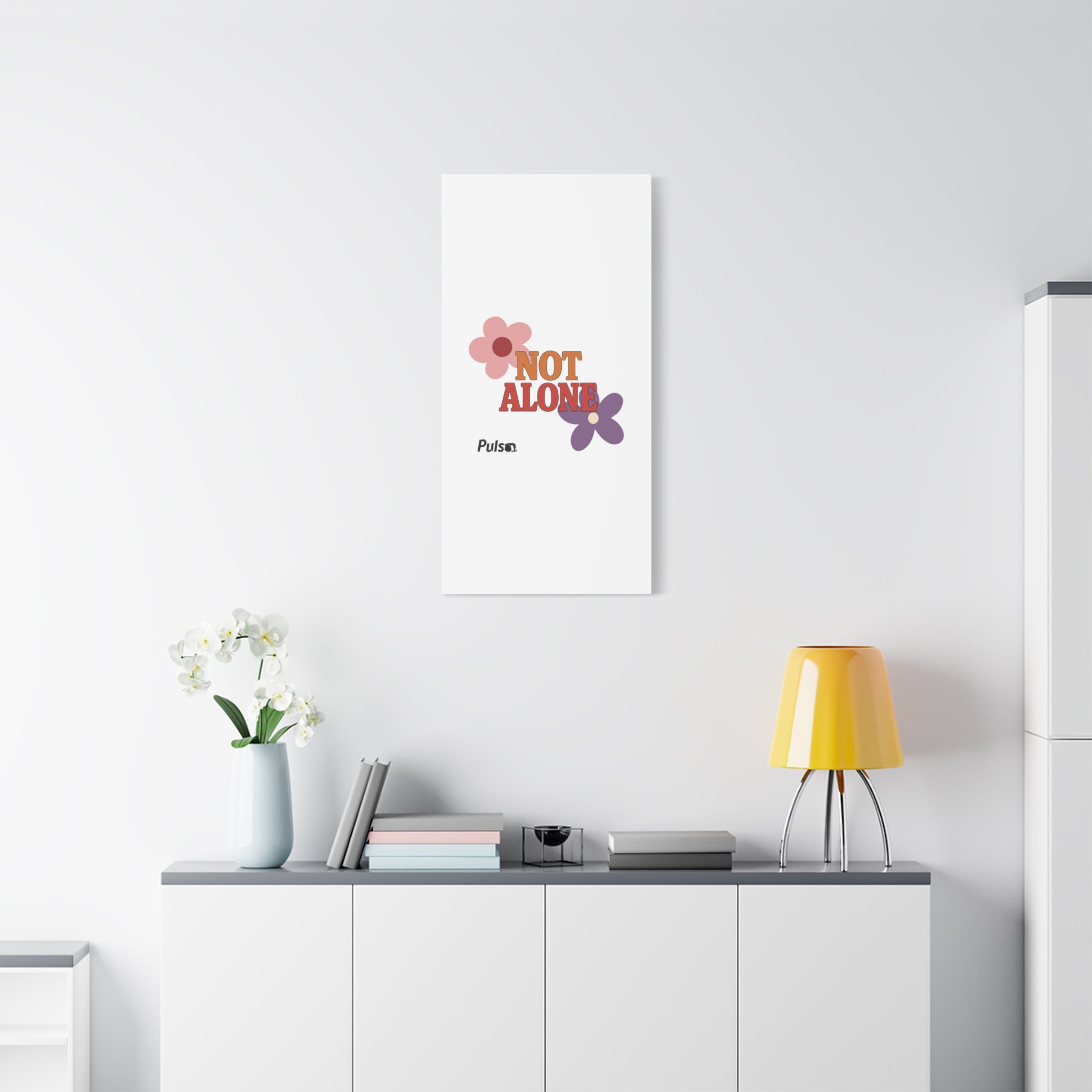 Not Alone Canvas | Christian, Friendship Valentine, Platonic Love