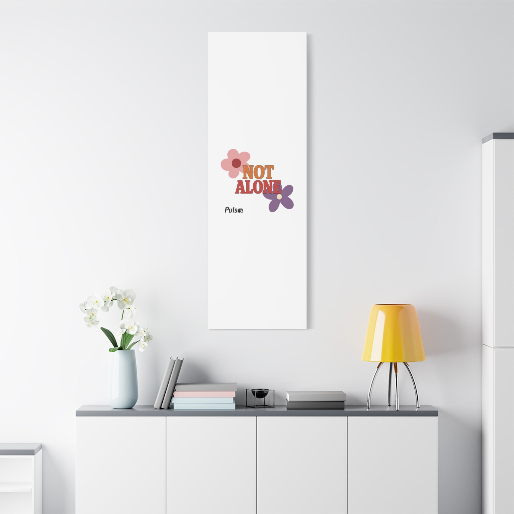 Not Alone Canvas | Christian, Friendship Valentine, Platonic Love
