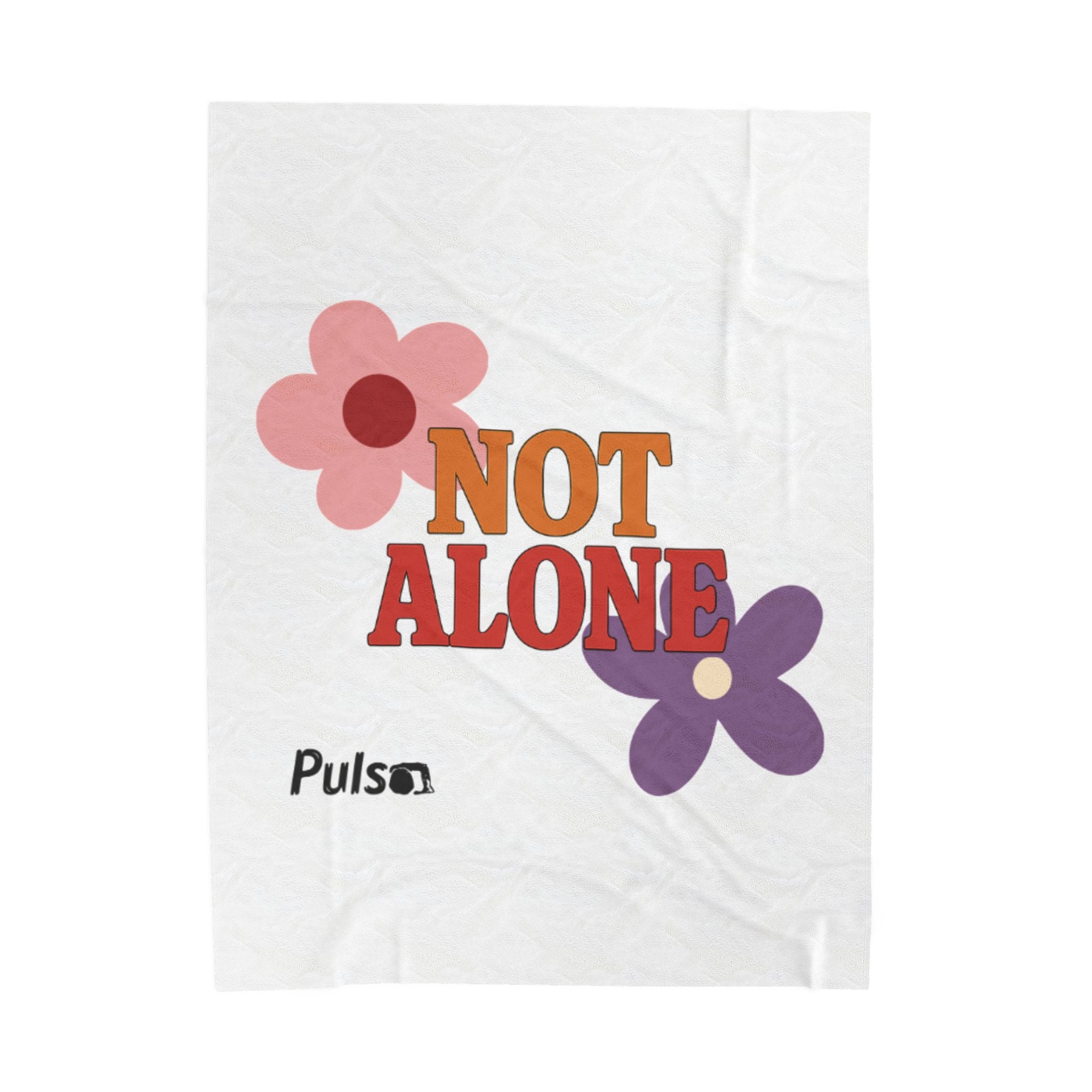 Not Alone Plush Blanket | Christian, Friendship Valentine, Platonic Love