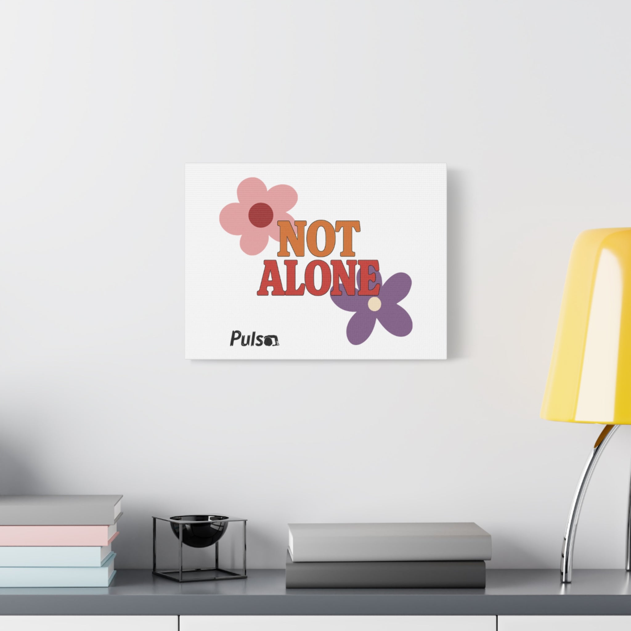 Not Alone Canvas | Christian, Friendship Valentine, Platonic Love