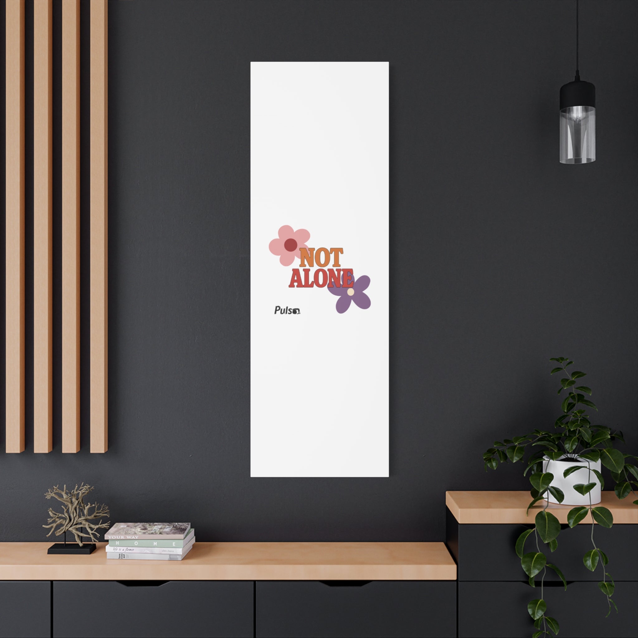 Not Alone Canvas | Christian, Friendship Valentine, Platonic Love