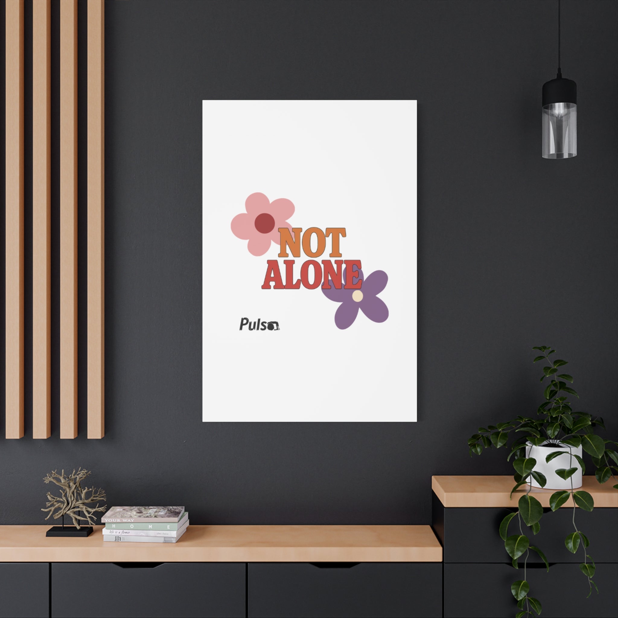 Not Alone Canvas | Christian, Friendship Valentine, Platonic Love