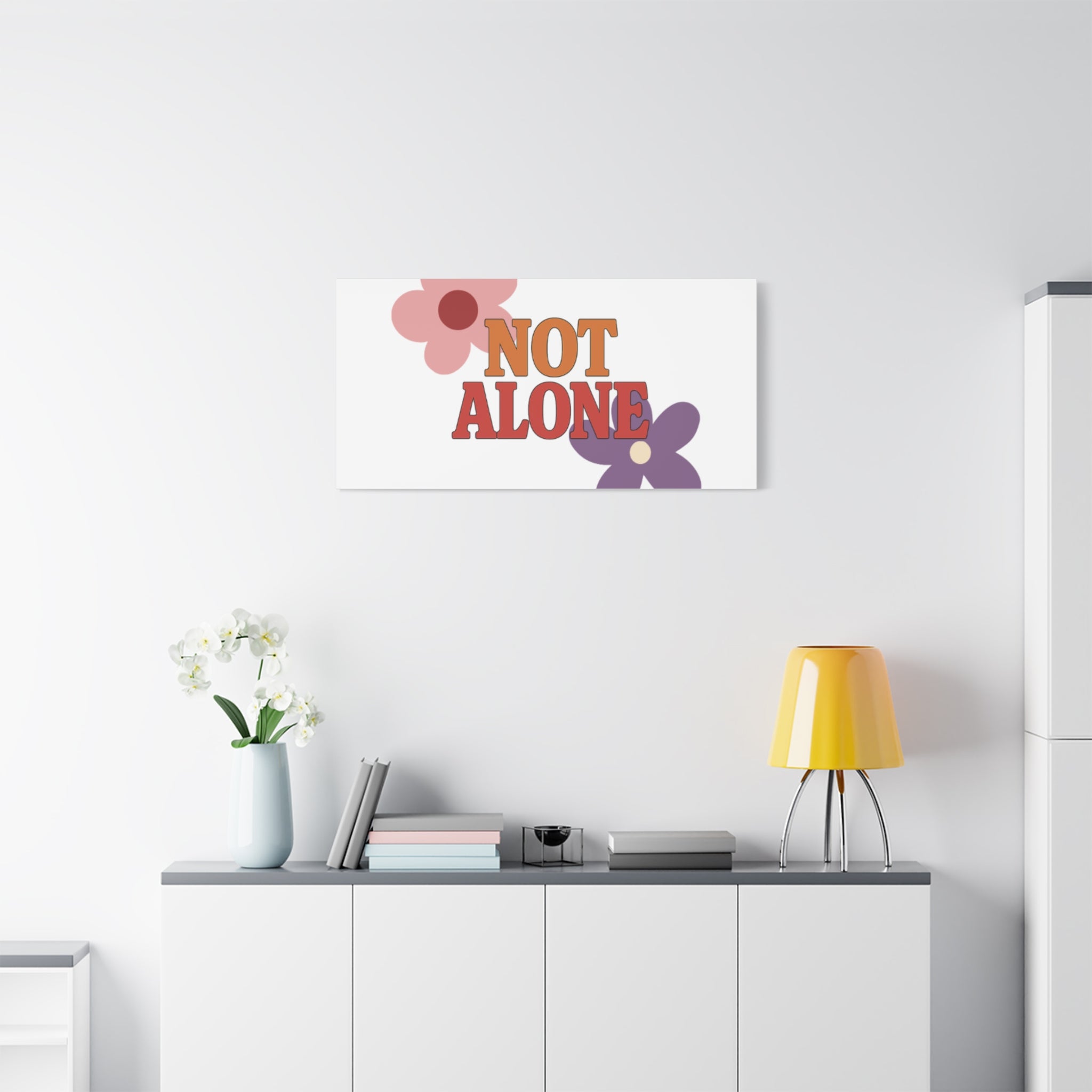 Not Alone Canvas | Christian, Friendship Valentine, Platonic Love